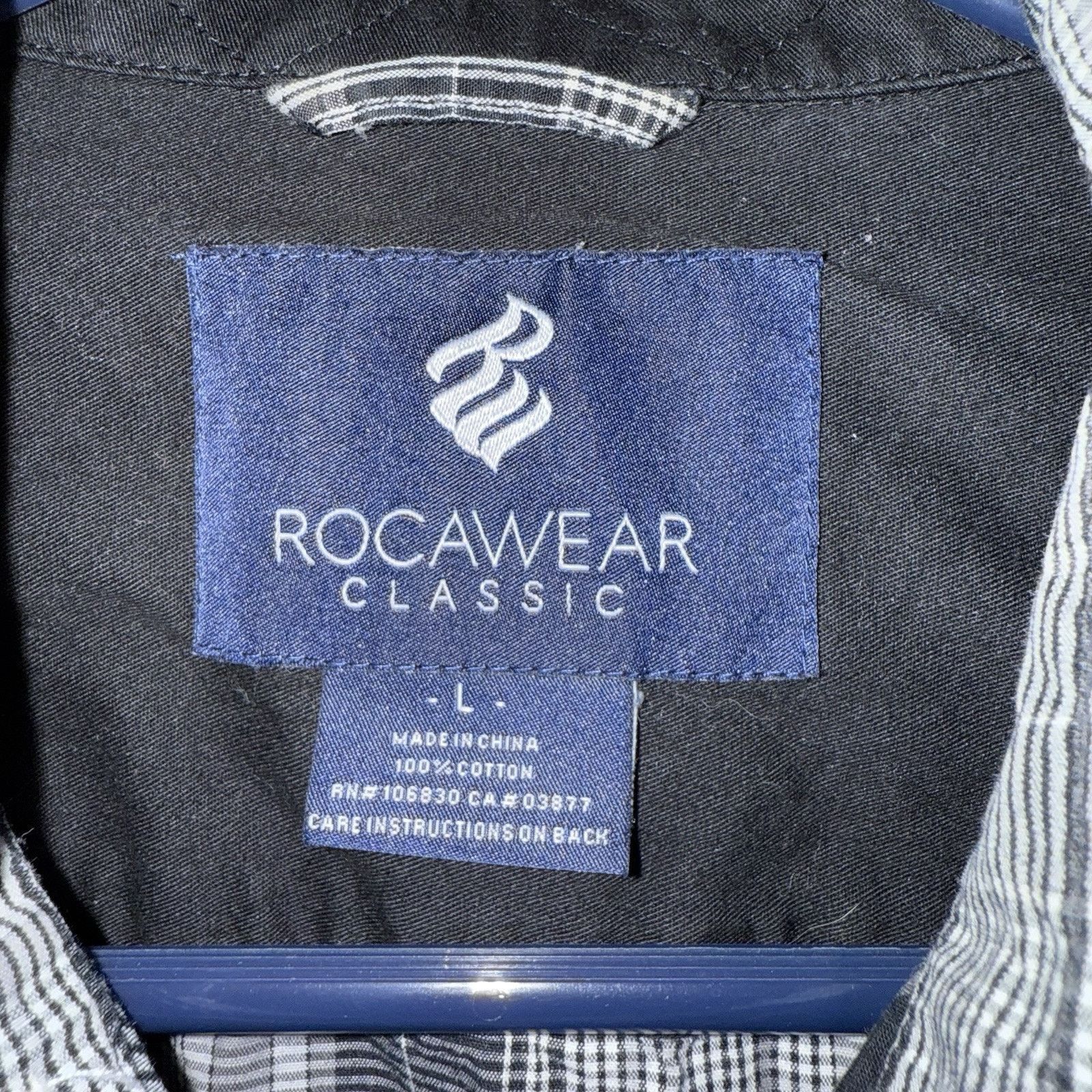 Rocawear Rocawear Classic Fit Button Down Shirt Size Large Size US L / EU 52-54 / 3 - 3 Thumbnail