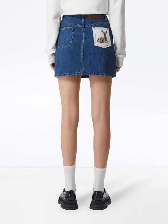 Burberry Burberry London blue denim mini skirt Size 26" / US 2 / IT 38 - 1 Thumbnail