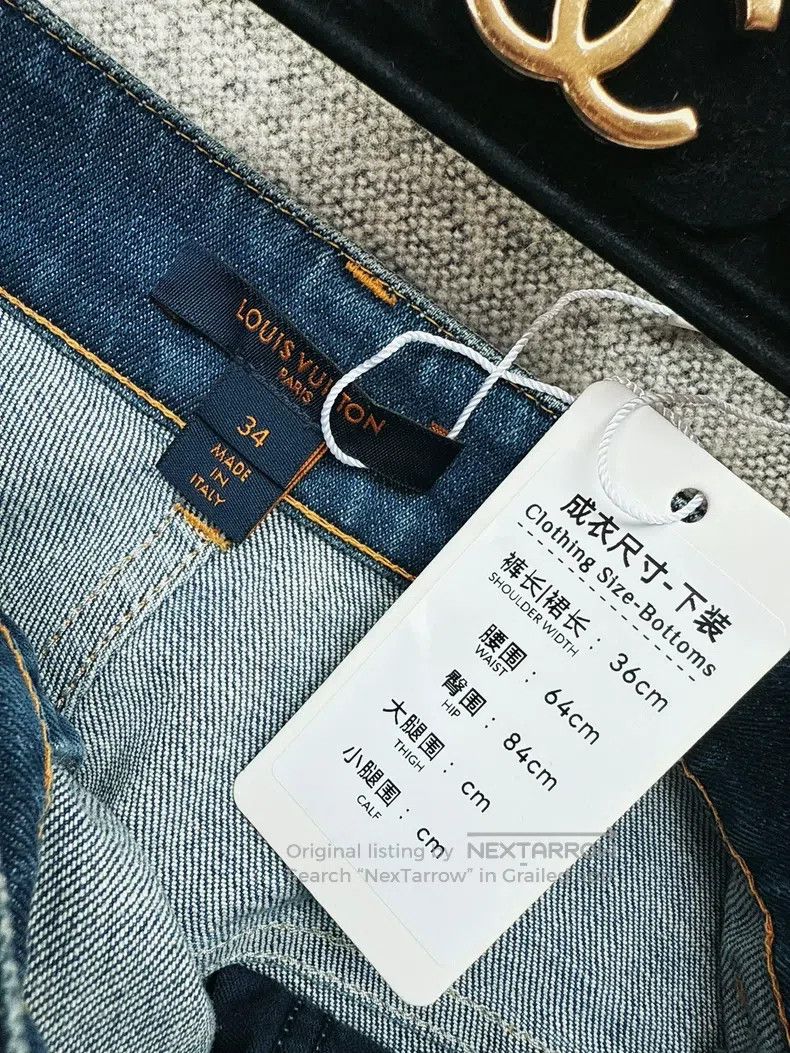 Louis Vuitton Louis Vuitton Blue Denim Shorts Size 33" - 6 Thumbnail