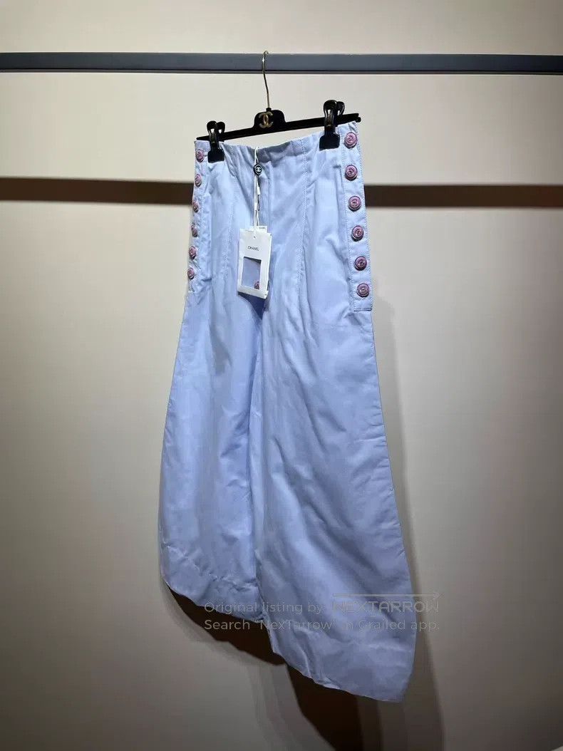 Chanel Chanel Double-row button wide-leg pants Size 42" / US 20 - 4 Thumbnail