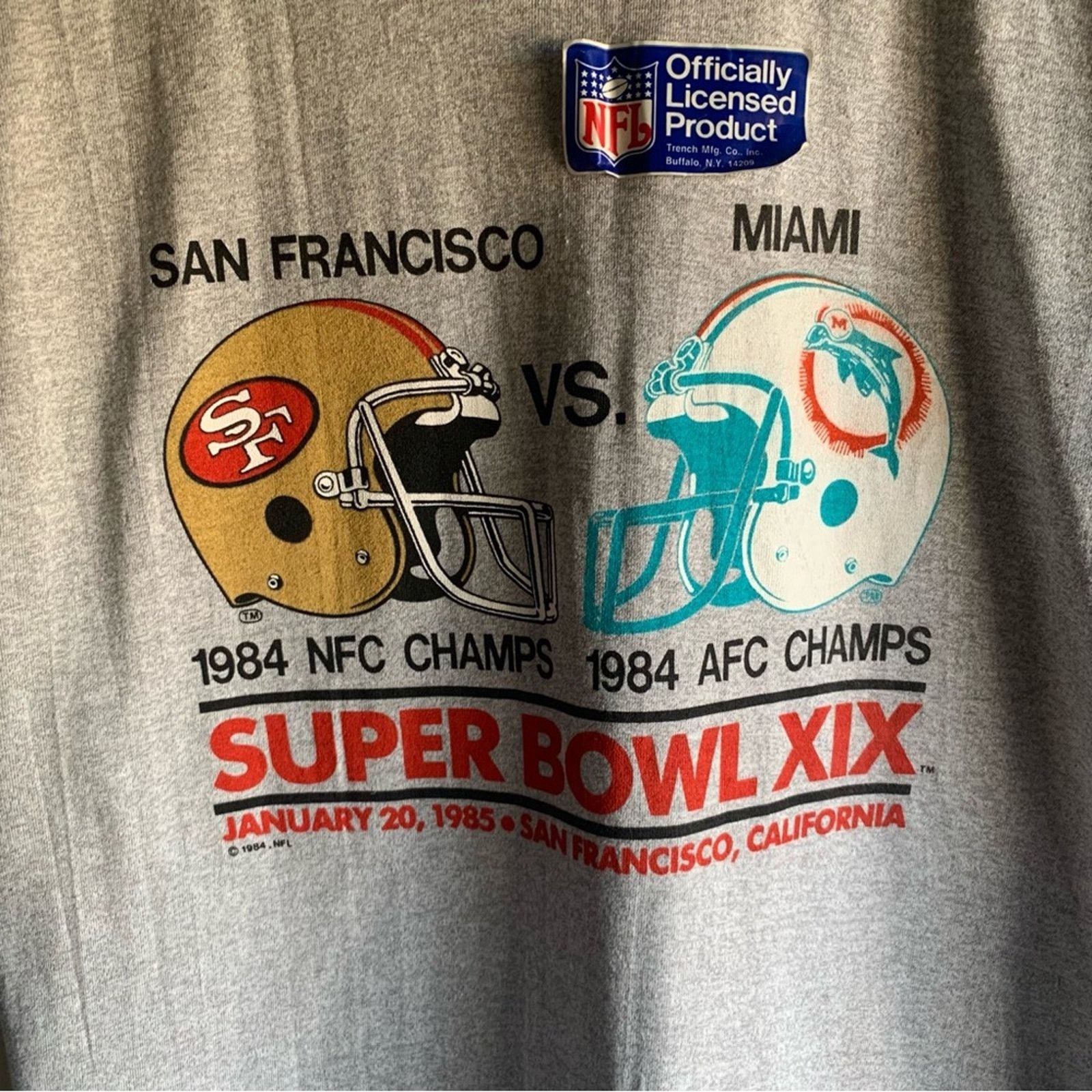 Other NFL Screen Stars Vintage 1985 Super Bowl Shirt Size Large Size US L / EU 52-54 / 3 - 5 Thumbnail