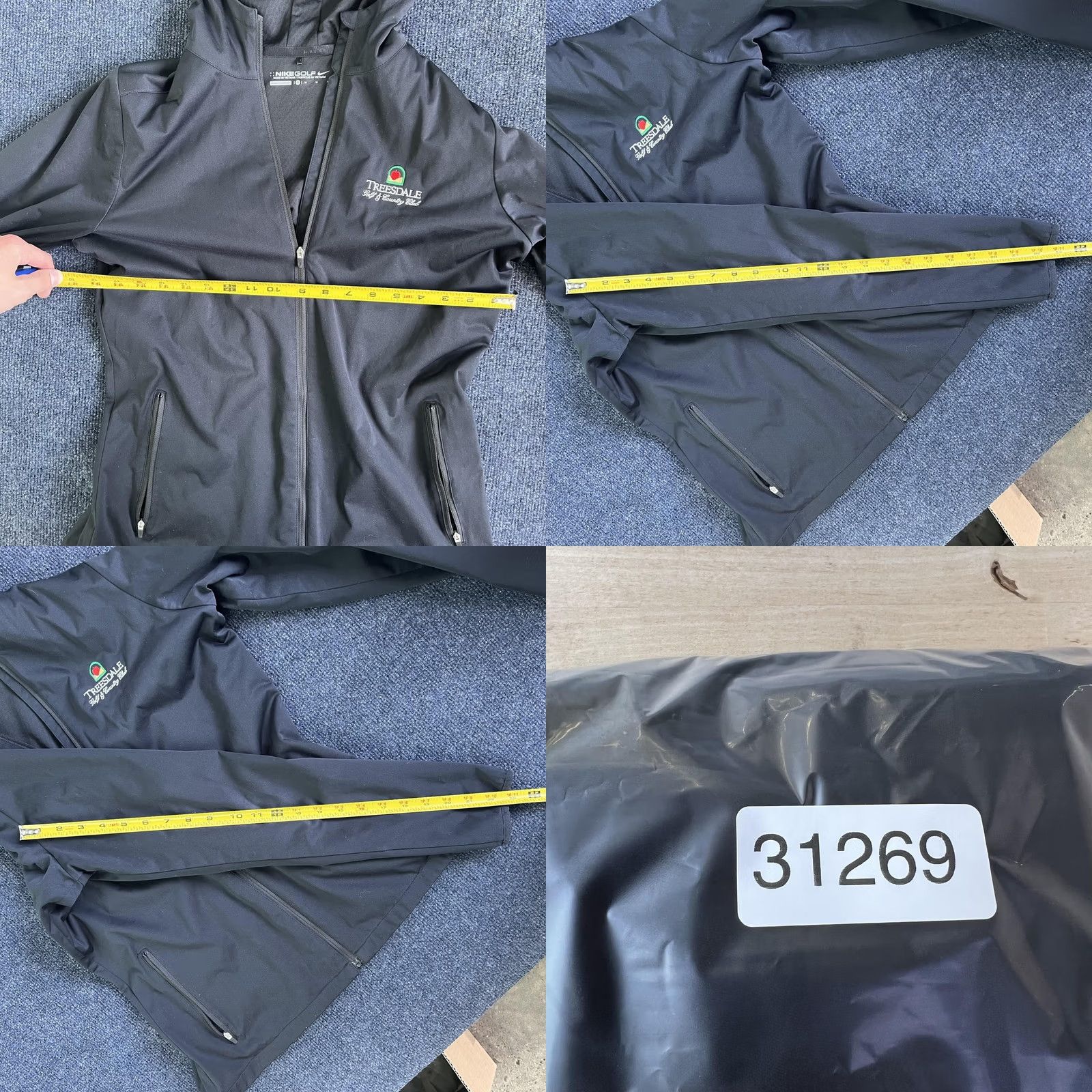 Nike Nike Golf Windbreaker Jacket Mens M Black Hooded Full Zip Softshell Size US M / EU 48-50 / 2 - 8 Thumbnail