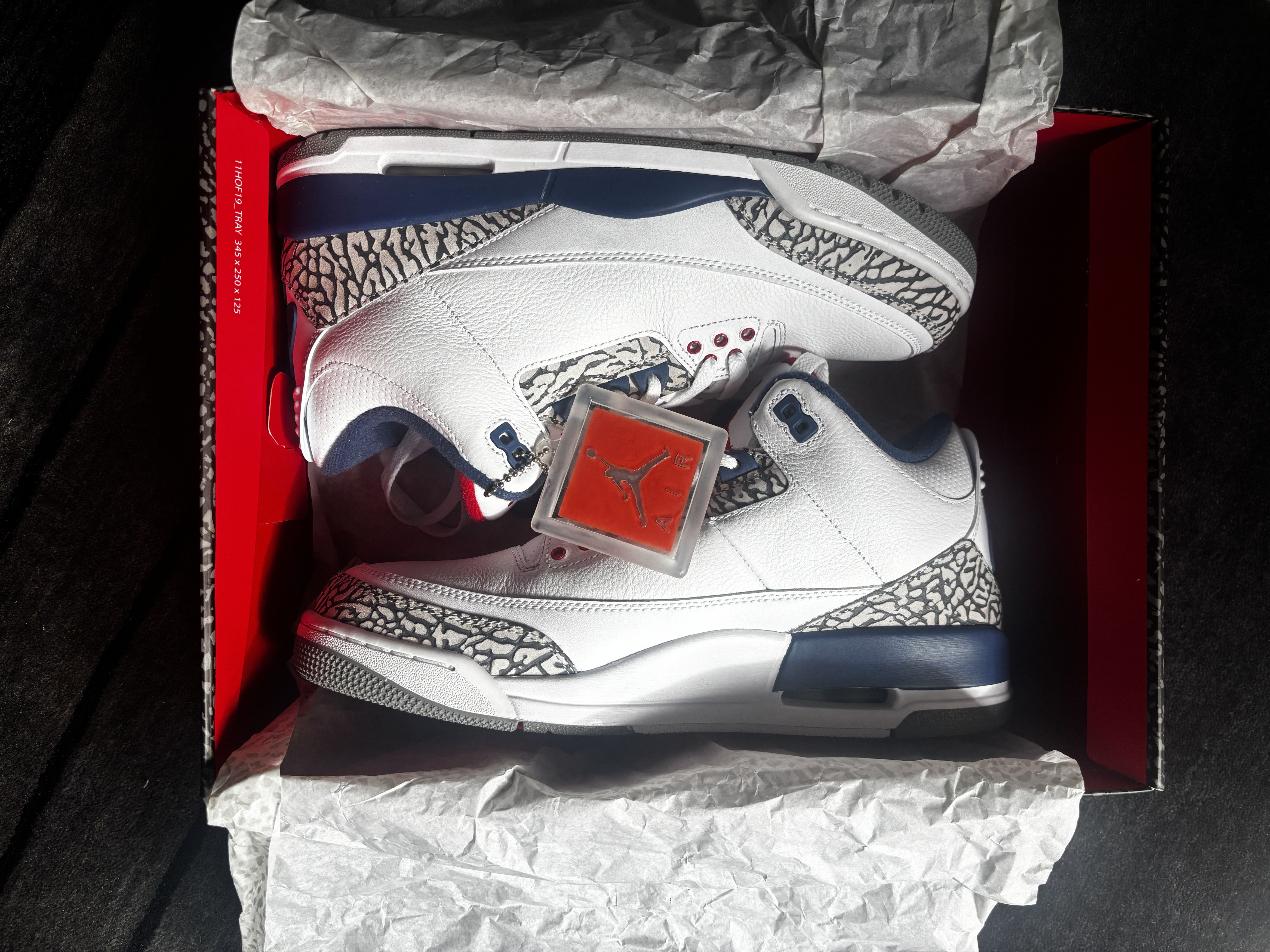 Jordan Brand Nike Air Jordan 3 Retro True Blue 2016 US10.5/EU44.5 Size US 10.5 / EU 43-44 - 3 Thumbnail