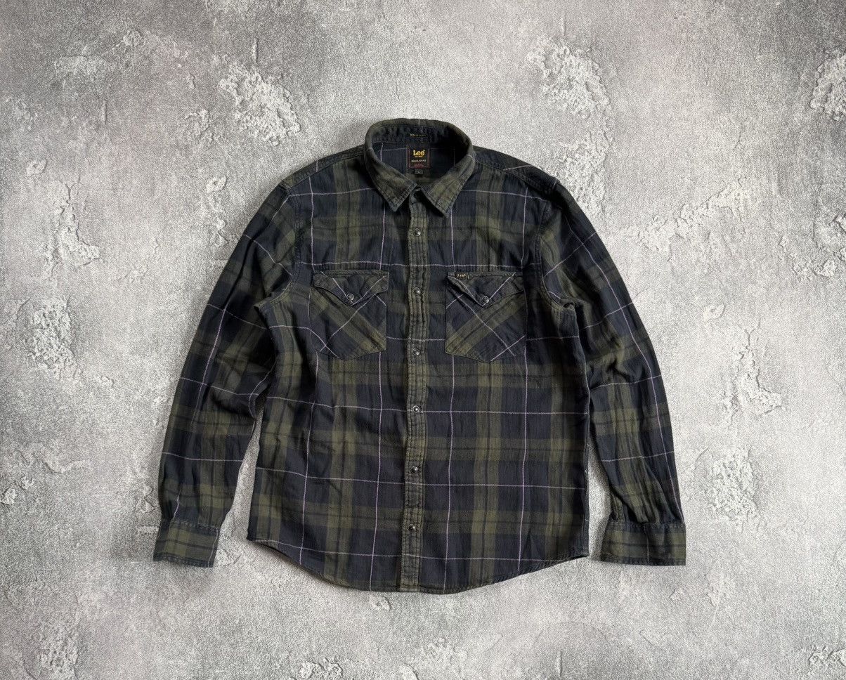 Flannel × Lee × Vintage Lee L flannel shirt button up checkered long sleeve Size US L / EU 52-54 / 3 - 5 Thumbnail