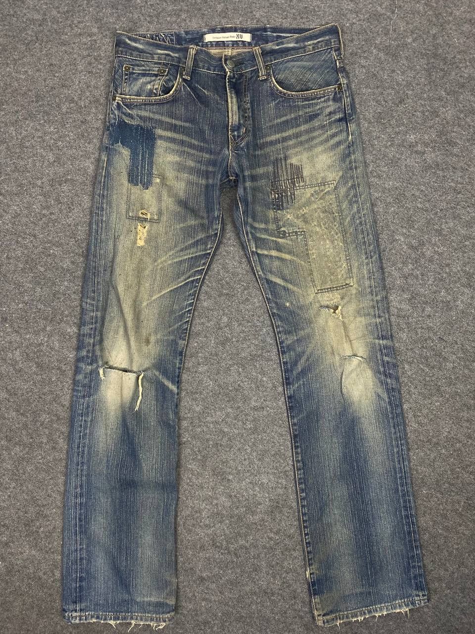 Edwin vintage edwin xv distressed reworked denim nice design Size US 35 - 9 Thumbnail