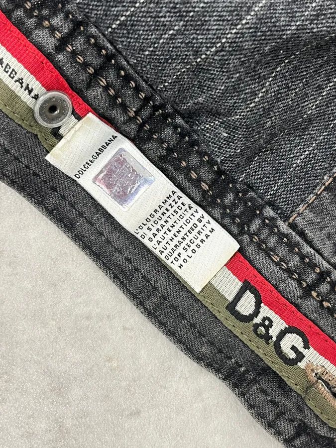 Dolce & Gabbana AW2004 Dolce & Gabbana Grey Denim Pocket Straps Jacket Size US M / EU 48-50 / 2 - 12 Thumbnail