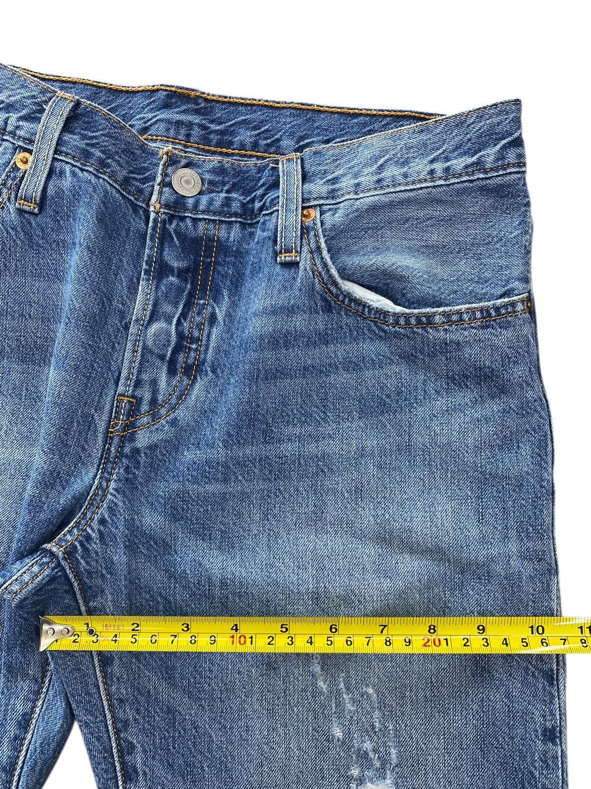 Levi's Levi’s Blue Wash Distressed Style Skinny Leg Jeans Size US 29 - 7 Thumbnail