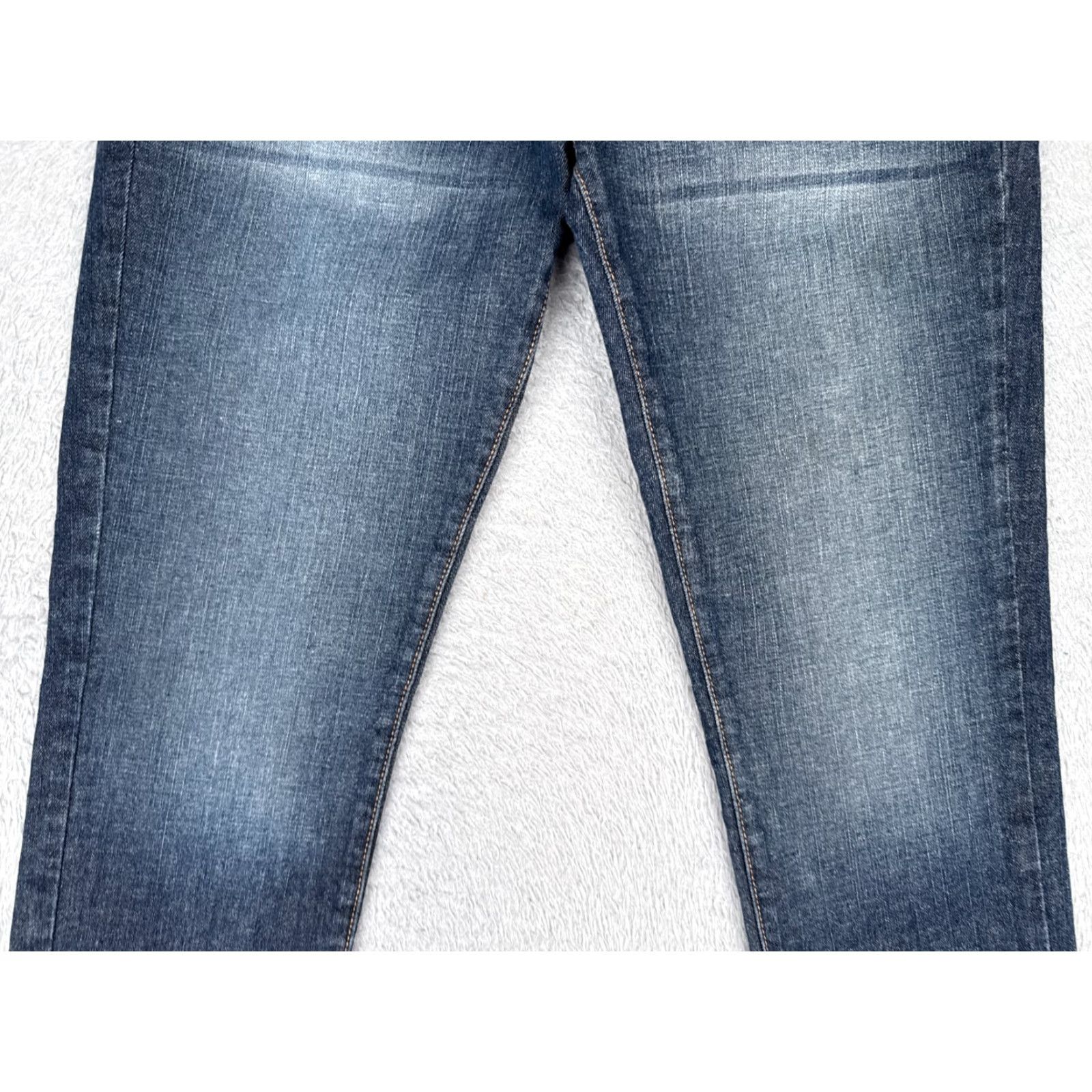 Guess GUESS Jeans Women 29 Blue Denim Capri Crop Low Rise Dark Cotton Blend 32x22 Jeans Size 29" - 3 Thumbnail