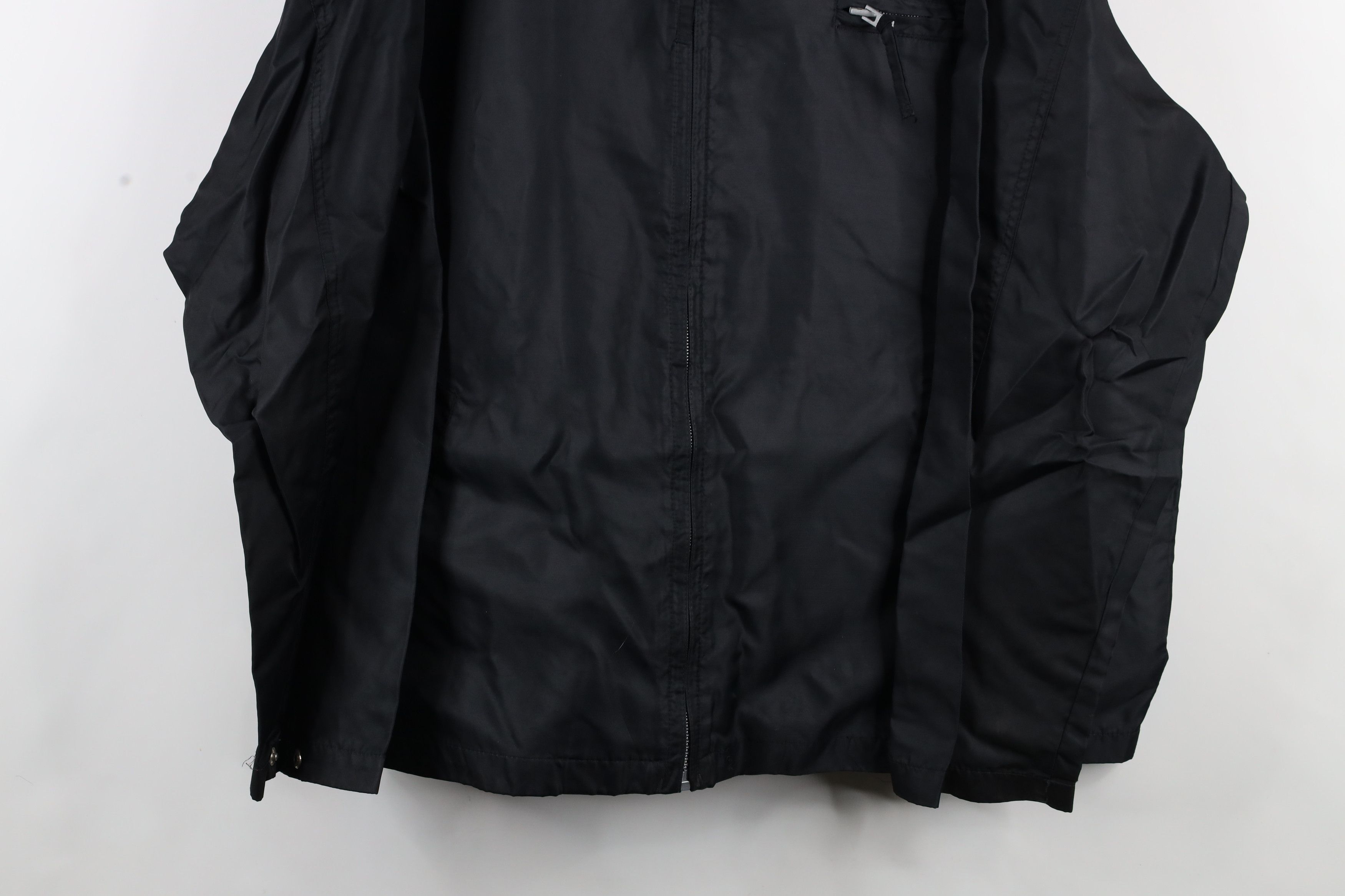 Vintage Vintage 90s Streetwear Blank Windbreaker Bomber Jacket Black Size US XL / EU 56 / 4 - 3 Thumbnail