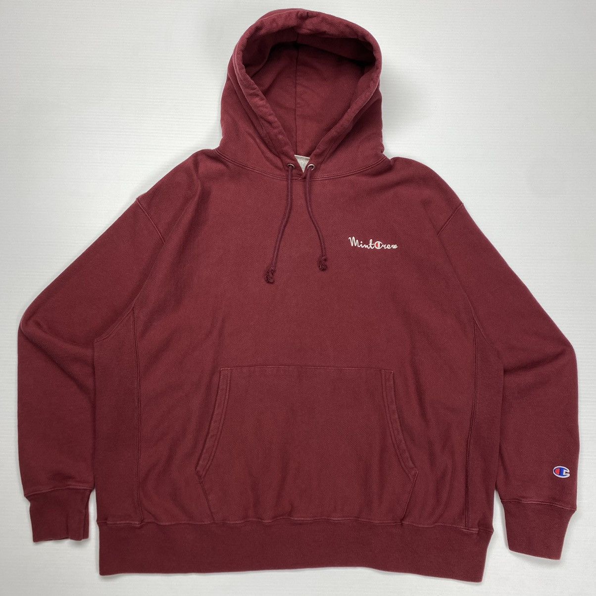 Champion Mint Crew Champion Reverse Weave Maroon Hoodie Size 2XL | Grailed