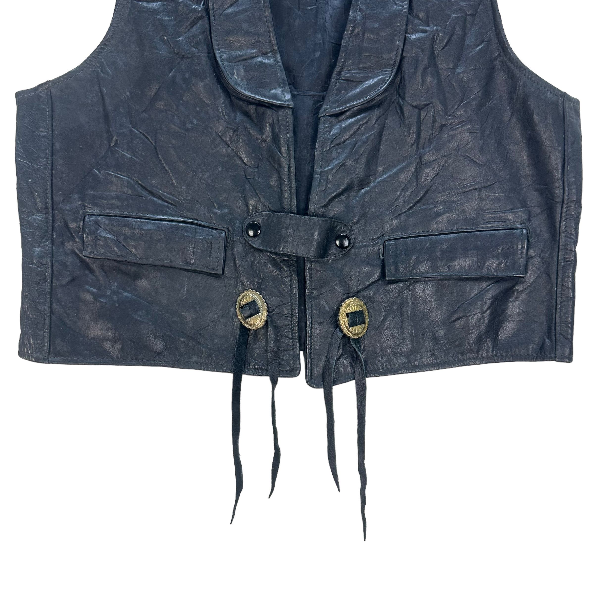 Leather RARE🔥 SCHOTT NYC SPORTWEAR LEATHER VEST #8500 Size US L / EU 52-54 / 3 - 3 Thumbnail