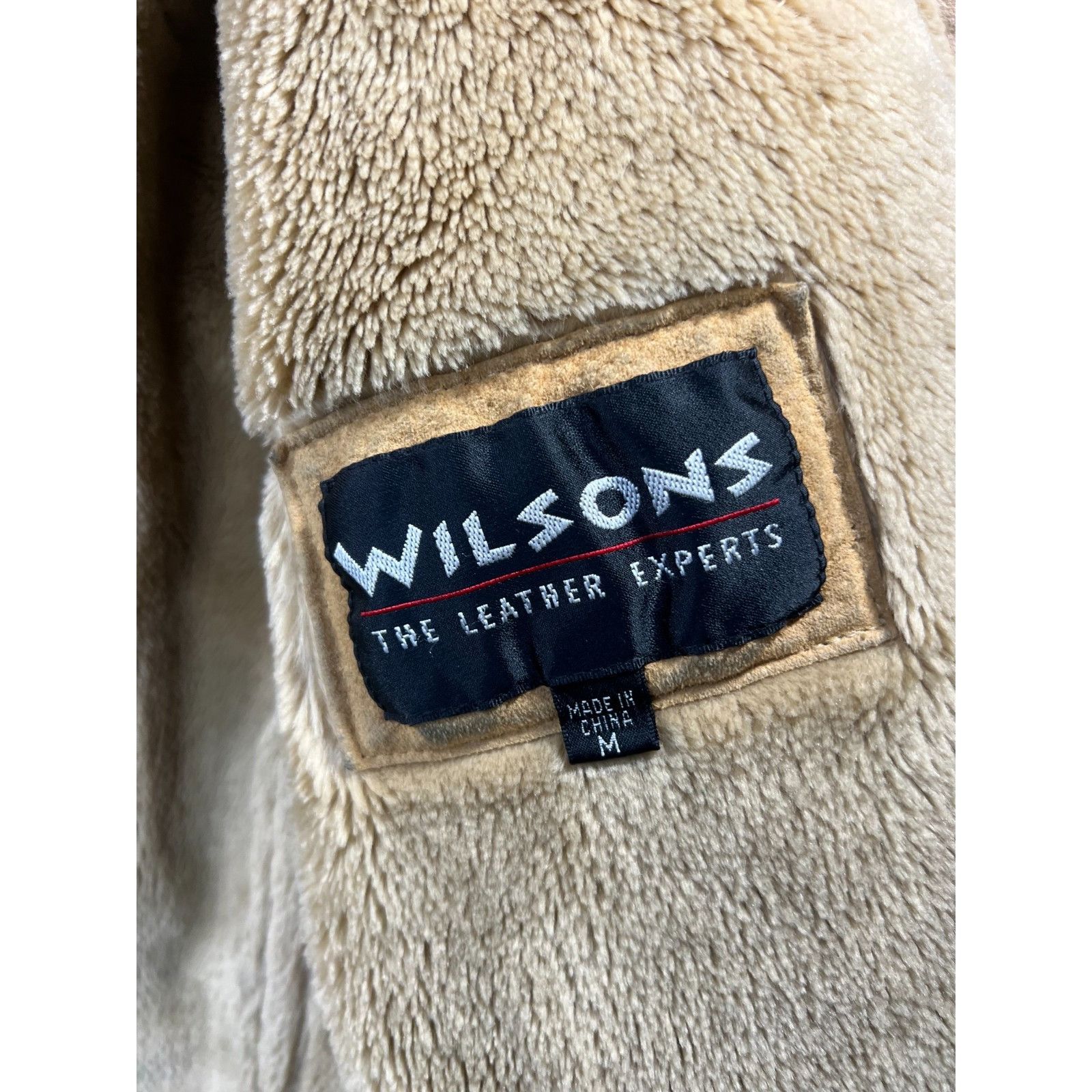Wilsons Leather Vintage Wilsons Leather Jacket Womens Suede Sherpa Lined She Size M / US 6-8 / IT 42-44 - 3 Thumbnail