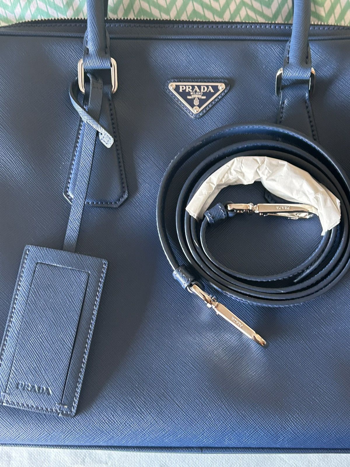 Prada Prada saffiano leather 24/7 grained laptop bag Size ONE SIZE - 5 Thumbnail
