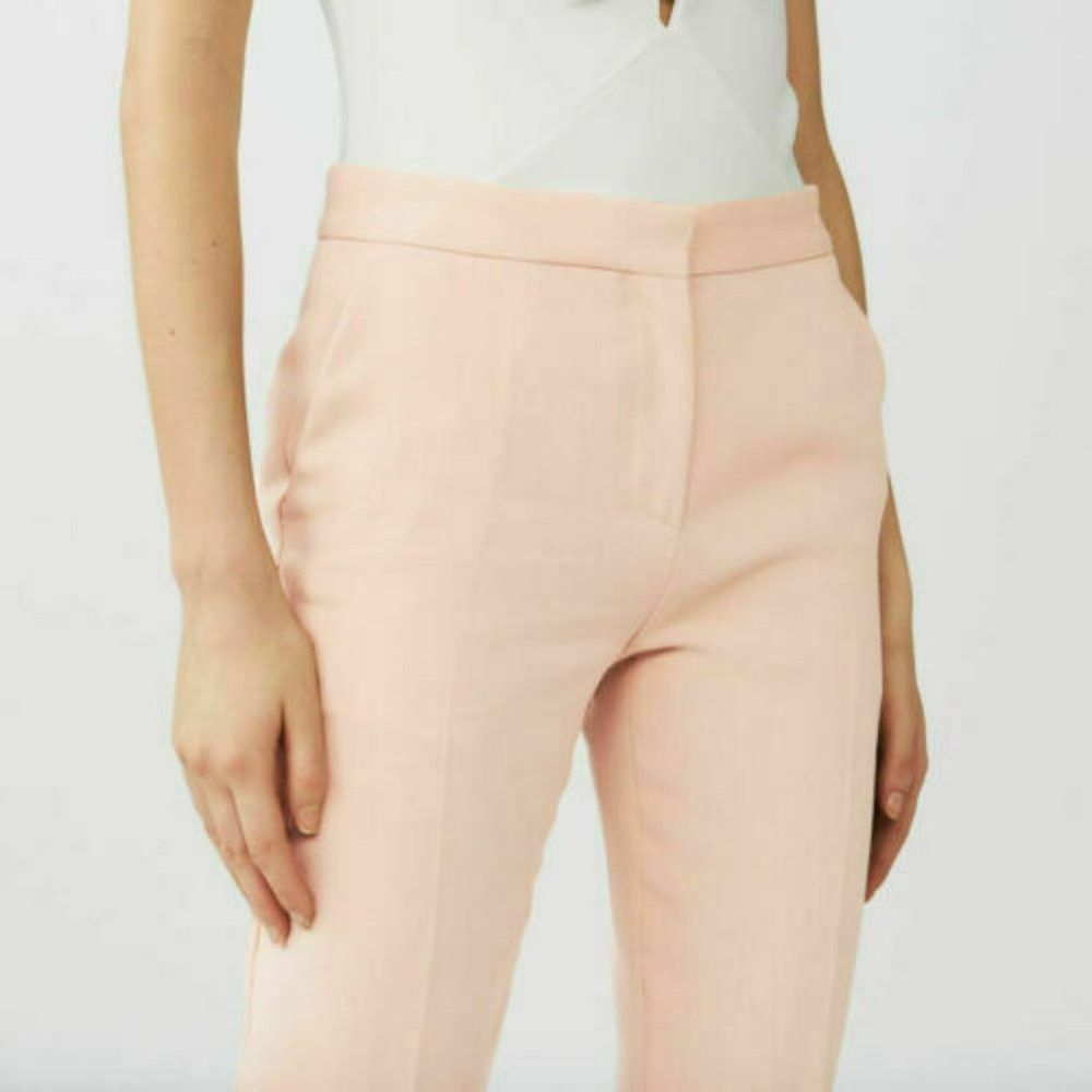 Maje NWT New $295 Maje Pasile Straight Pants Dust Rose Size 34 Size 26" / US 2 / IT 38 - 3 Thumbnail