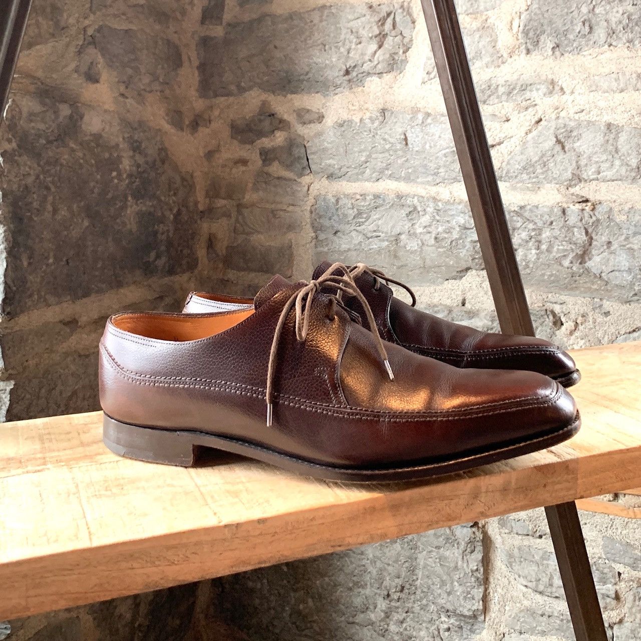 John Lobb John Lobb Brown Leather Hurtwood Lace-up Shoes Size US 11.5 / EU 44-45 - 1 Thumbnail