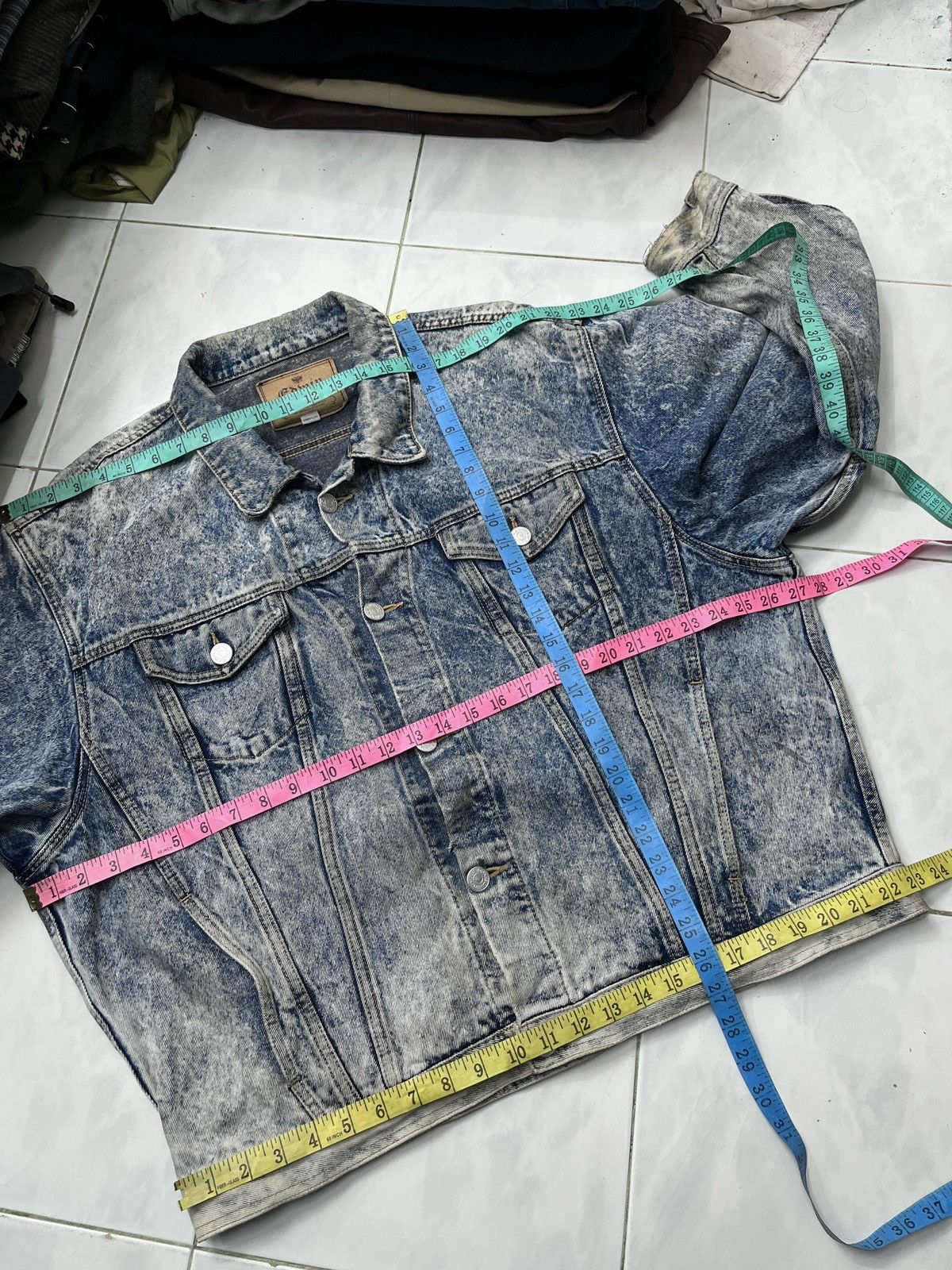 Edwin 🔥🔥🔥STEALS VTG EDWIN ACID WASH DENIM JACKET Size US XL / EU 56 / 4 - 18 Thumbnail