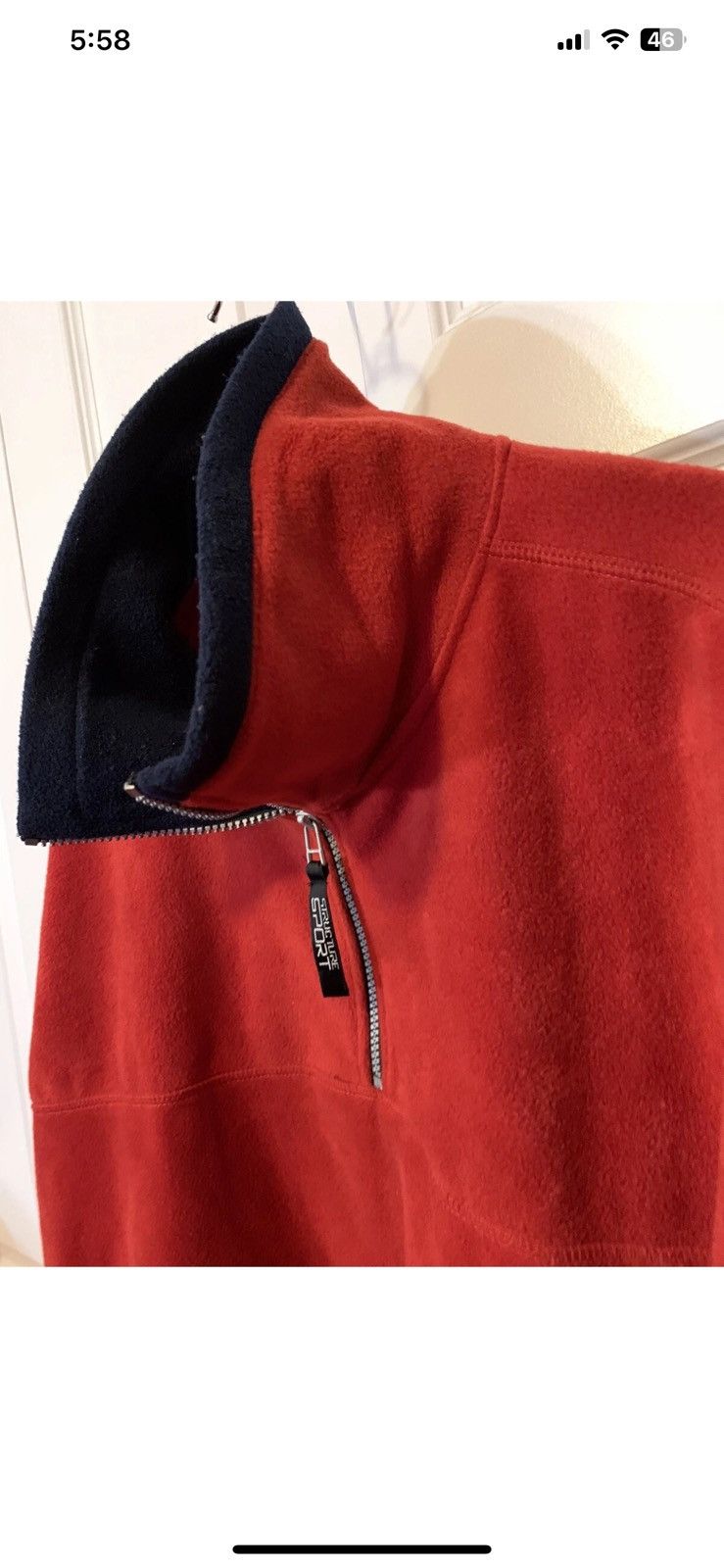 Structure VINTAGE Structure Sport Jacket Men 2XL Red Fleece 1/4 Zip Size US XXL / EU 58 / 5 - 7 Thumbnail
