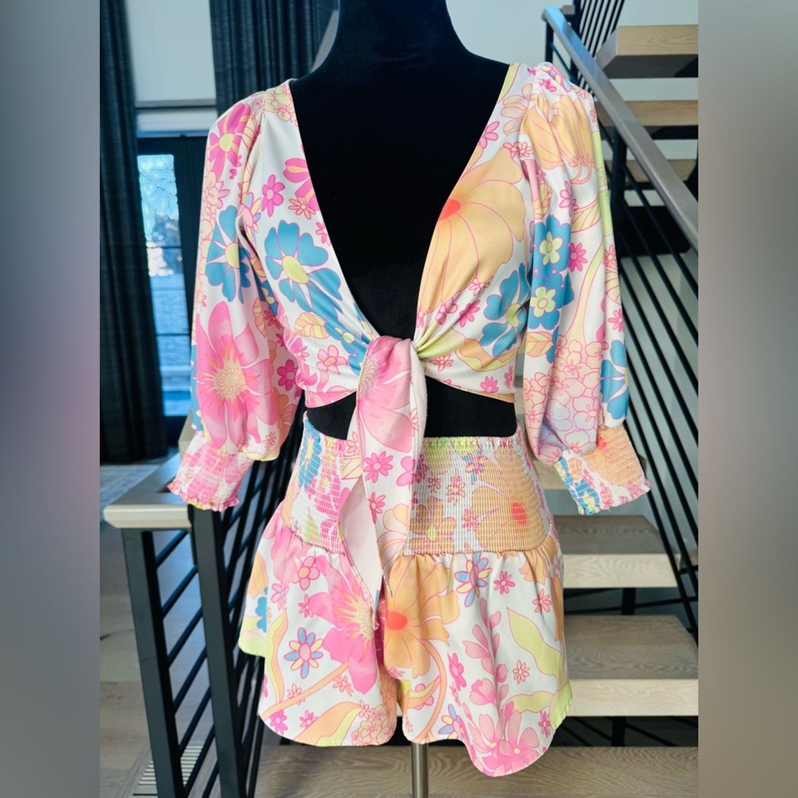 Other New Boho Summer Beach Vibrant Pastel Two-Piece Set size S Size S / US 4 / IT 40 - 4 Thumbnail