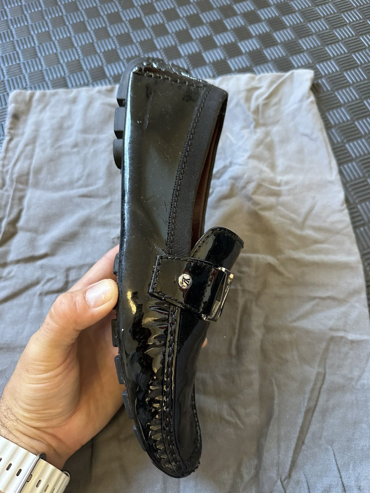 Louis Vuitton Black patent leather, Louis Vuitton drivers Size US 9 / EU 42 - 9 Thumbnail