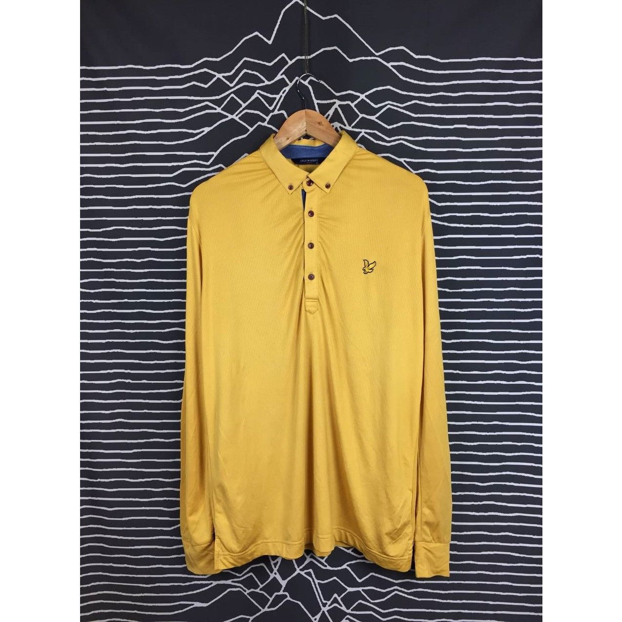 Lyle & Scott × Vintage Lyle & Scott Preppy British Sportswear Longsleeve Polo Tee Size US L / EU 52-54 / 3 - 2 Thumbnail