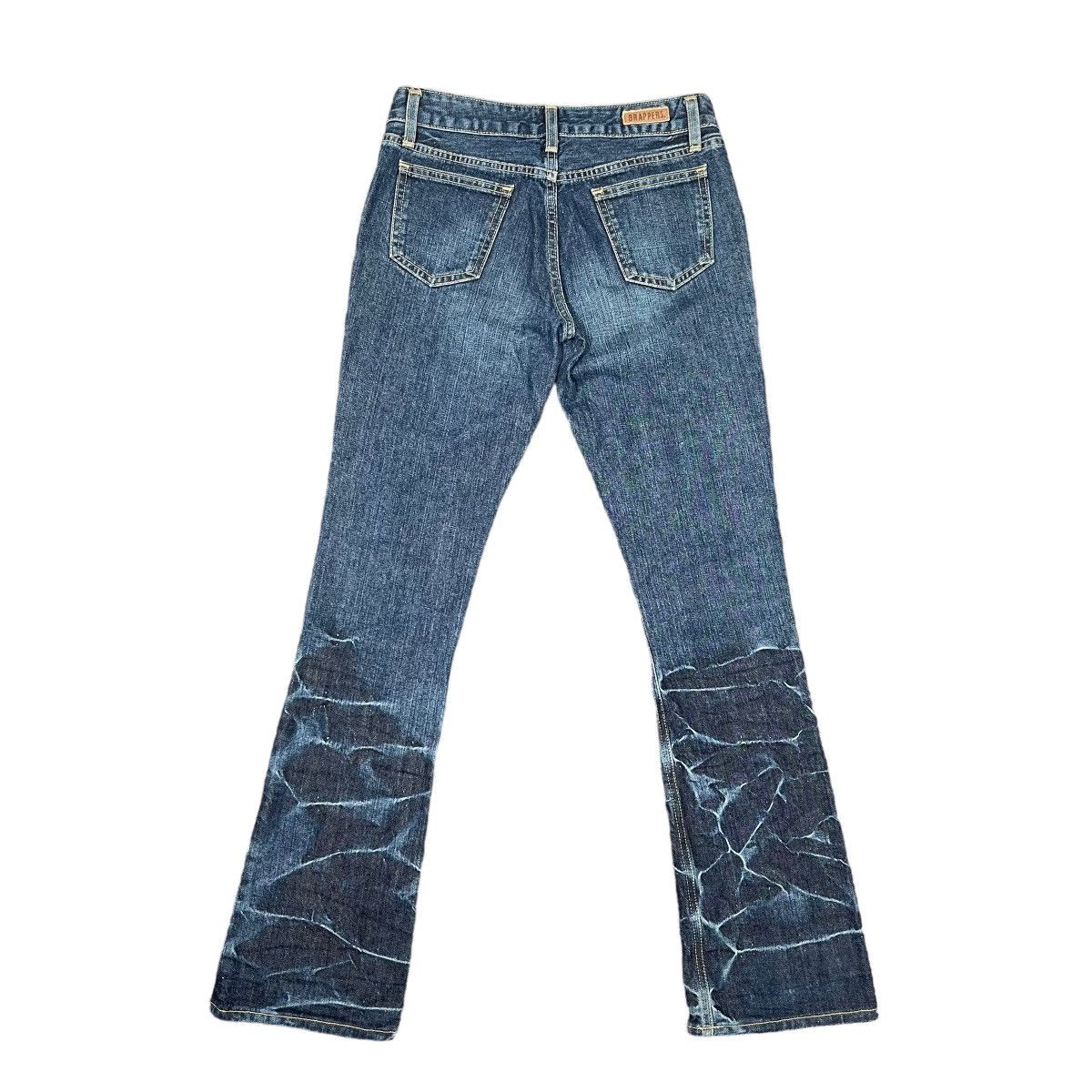 Hysteric Glamour × If Six Was Nine × Tornado Mart Flare Jeans Brappers Punk Snake Washed Denim Size 27" / US 4 / IT 40 - 4 Thumbnail