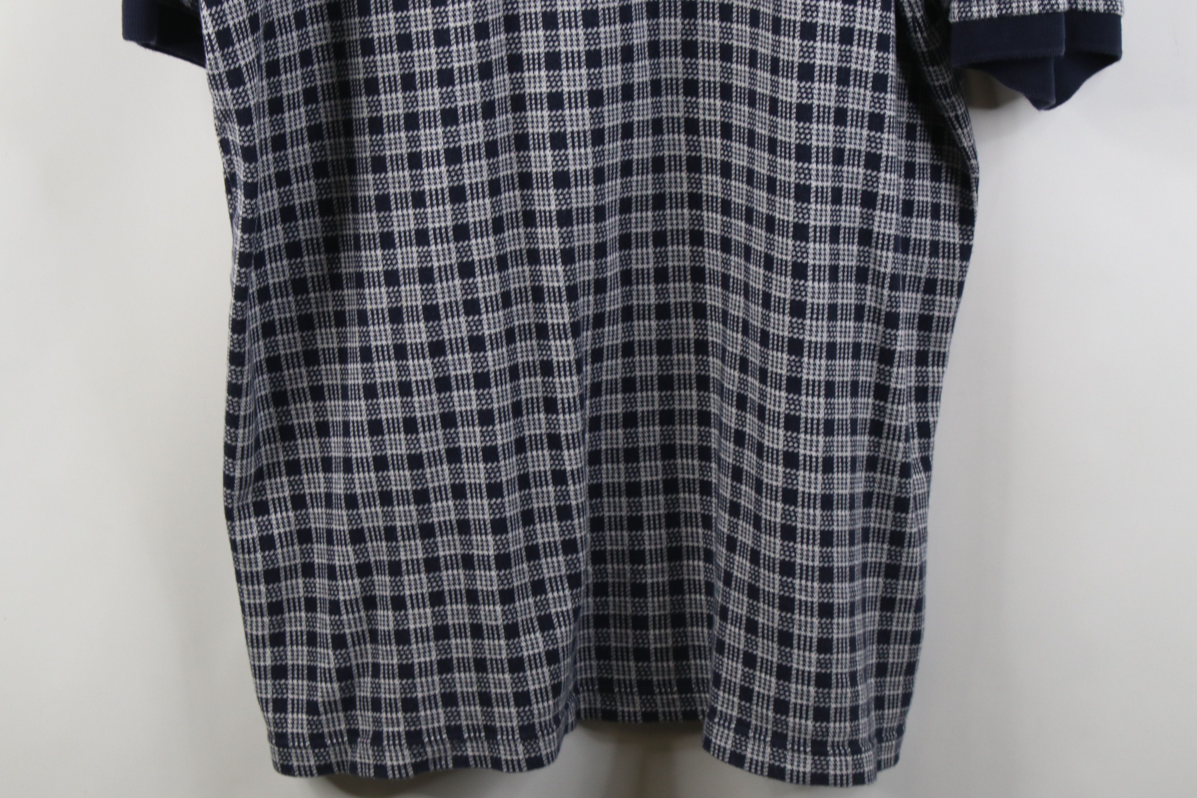 Vintage Vintage 90s Streetwear Plaid Baggy Fit Knit Golf Polo Shirt Size US XL / EU 56 / 4 - 3 Thumbnail