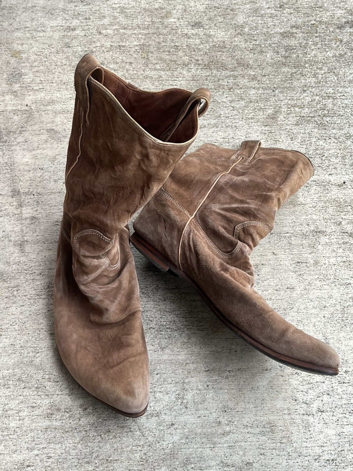 Maison MIHARA YASUHIRO MiharaYasuhiro AW04 Western Wrinkle Suede