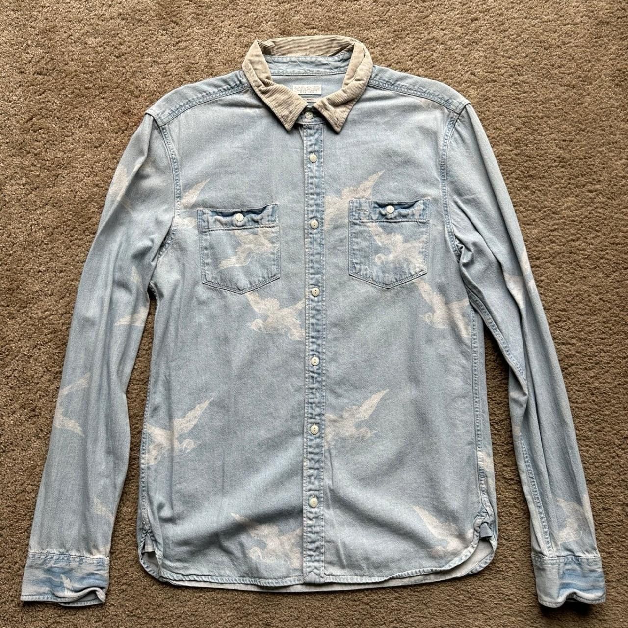 Allsaints Flight Ls Shirt Allsaints Denim Size US S / EU 44-46 / 1 - 1 Thumbnail