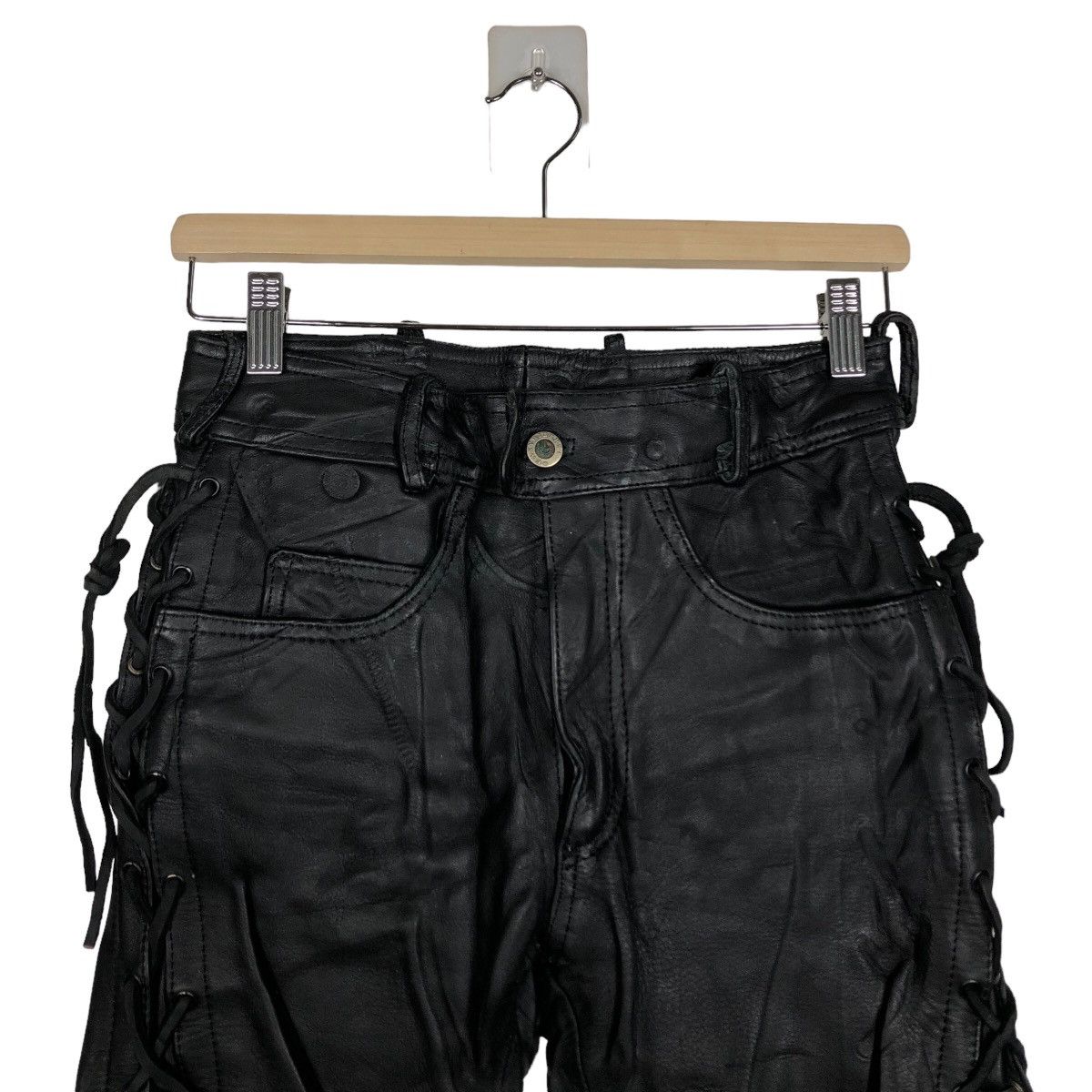 Genuine Leather Rare Bondage Riot Riot Genuine Leather Pants Easy Rider Usa Size US 28 / EU 44 - 3 Thumbnail
