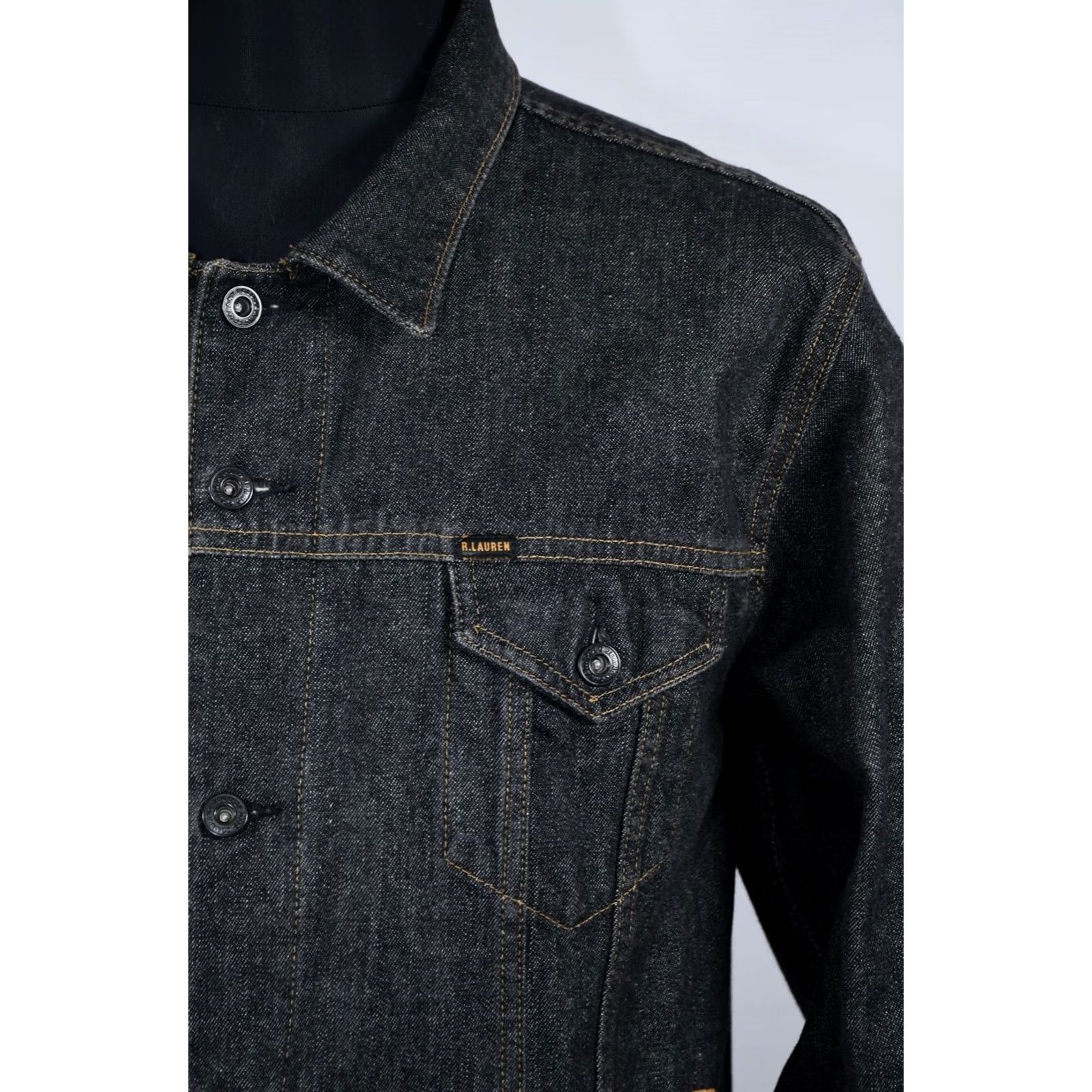 Polo Ralph Lauren Polo Jeans Ralph Lauren RL67 Basic Jean Jacket Men's L Black Size US L / EU 52-54 / 3 - 3 Thumbnail