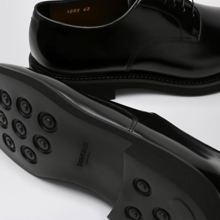 Doucal's o1d2blof0225 Leather Lace-Up Shoes in Black Size US 10.5 / EU 43-44 - 4 Thumbnail