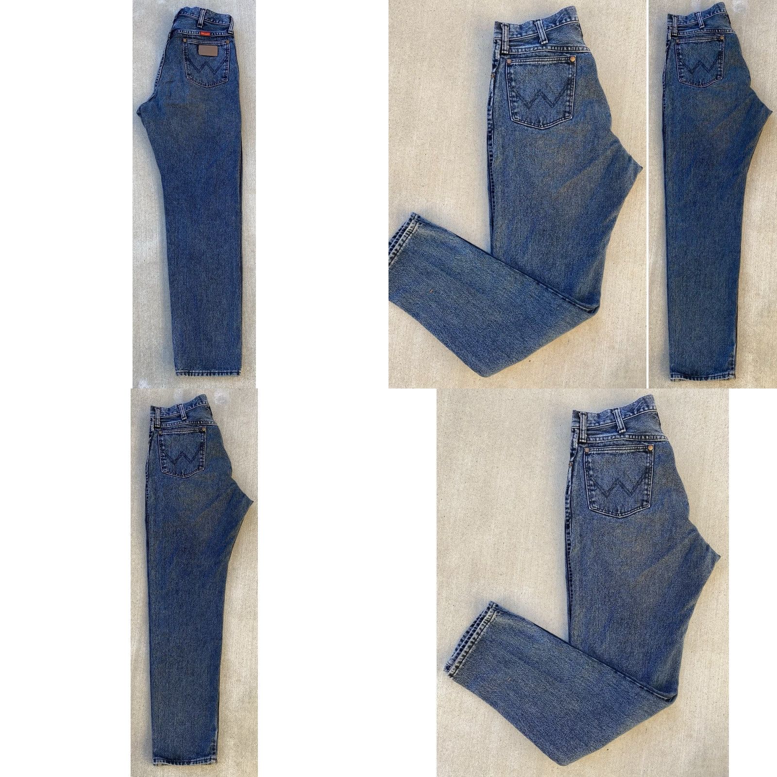 Wrangler VINTAGE Wrangler Jeans Size 15 32 Waist 31 Inseam 31.5 Blue Denim 5 Pocket USA 1980s Womens Girls Jeans Wrangler 80s 90s Cowboy Size 36" / US 14 / IT 50 - 10 Thumbnail