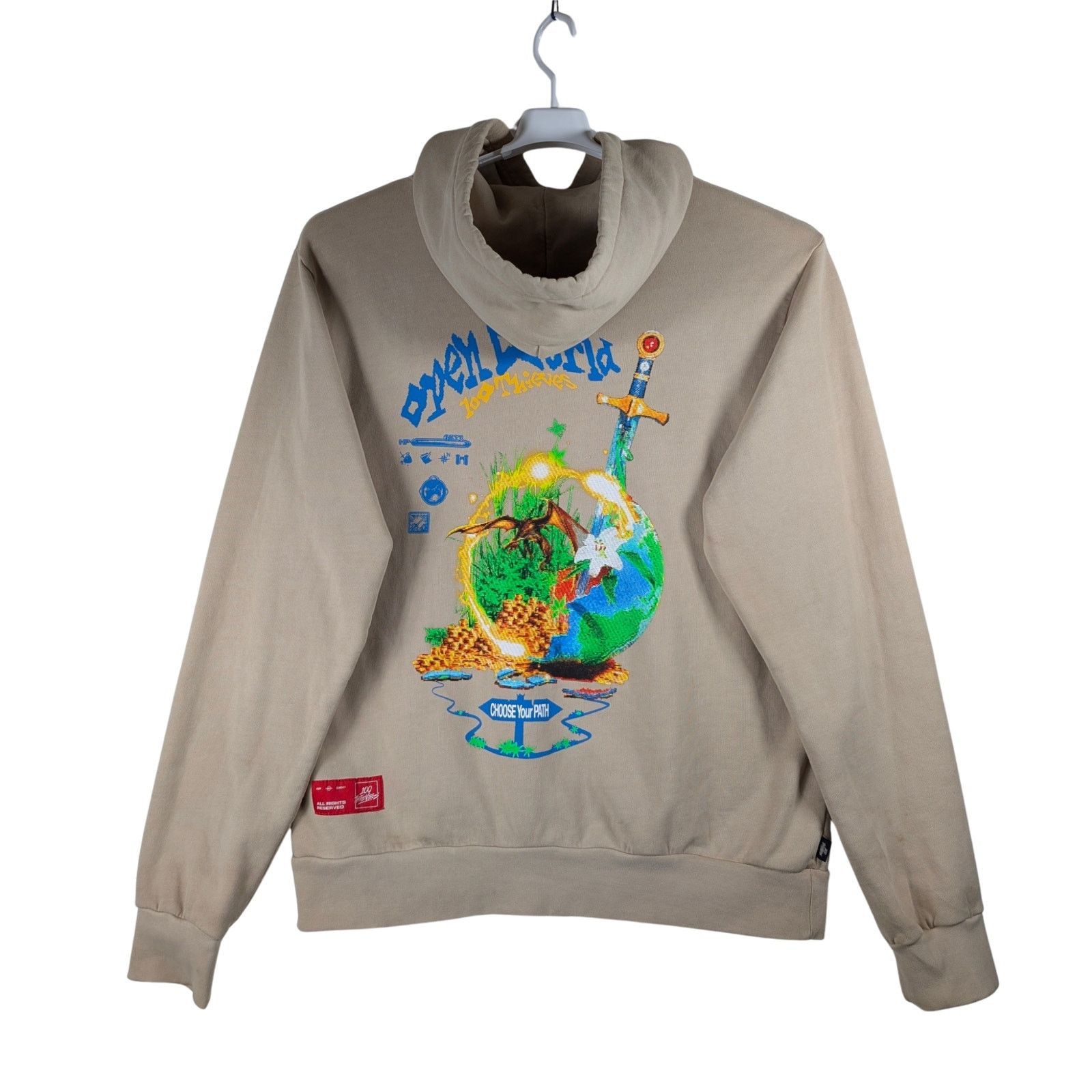 100 Thieves 100 Thieves Open World Hoodie Sweatshirt Wheat Men’s Size XL Size US XL / EU 56 / 4 - 3 Thumbnail