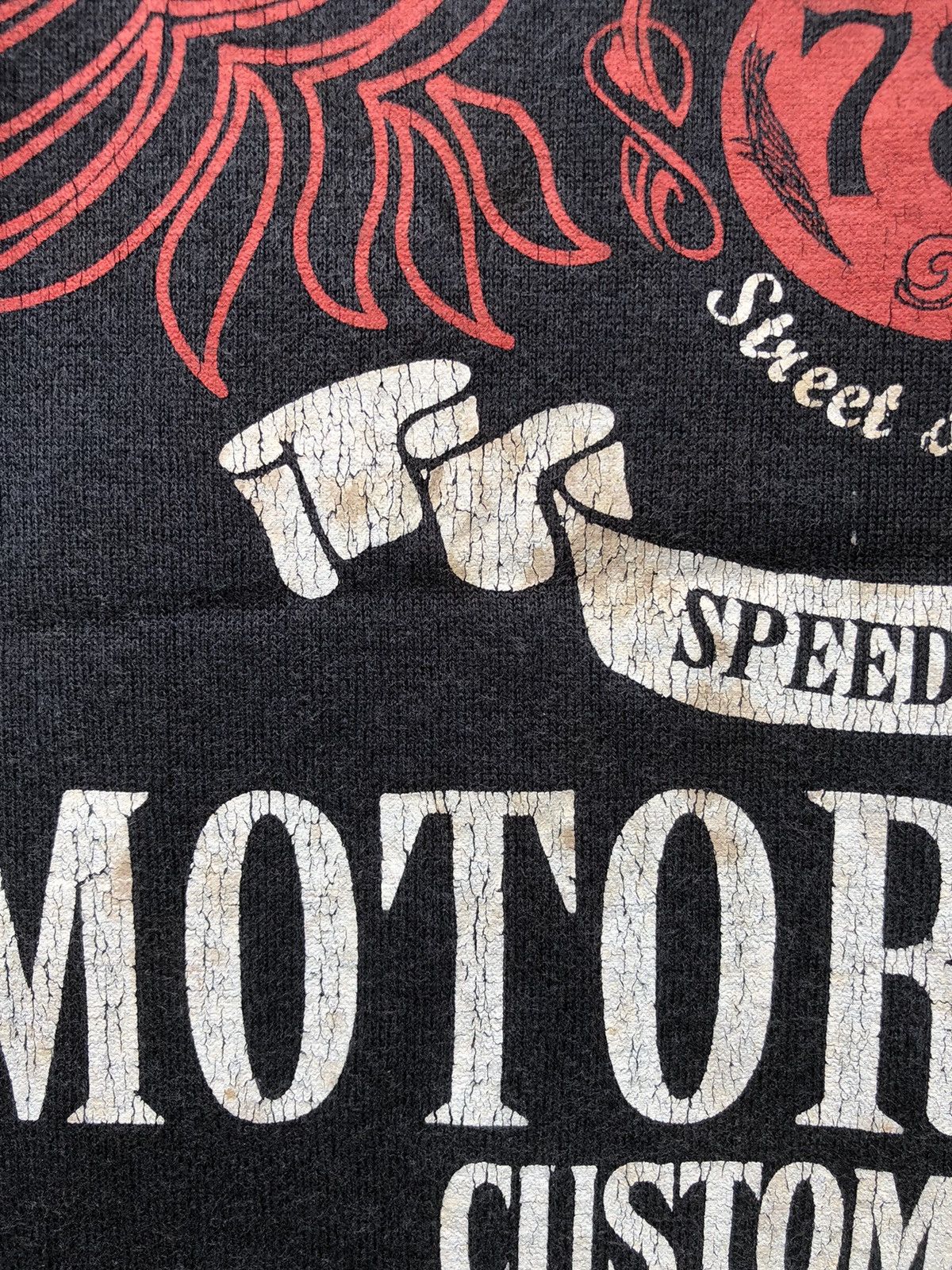 Harley Davidson × Japanese Brand × Vintage Vintage Thruxton Racingroad Motorcycle Team Old Dirty Tee Size US L / EU 52-54 / 3 - 8 Thumbnail