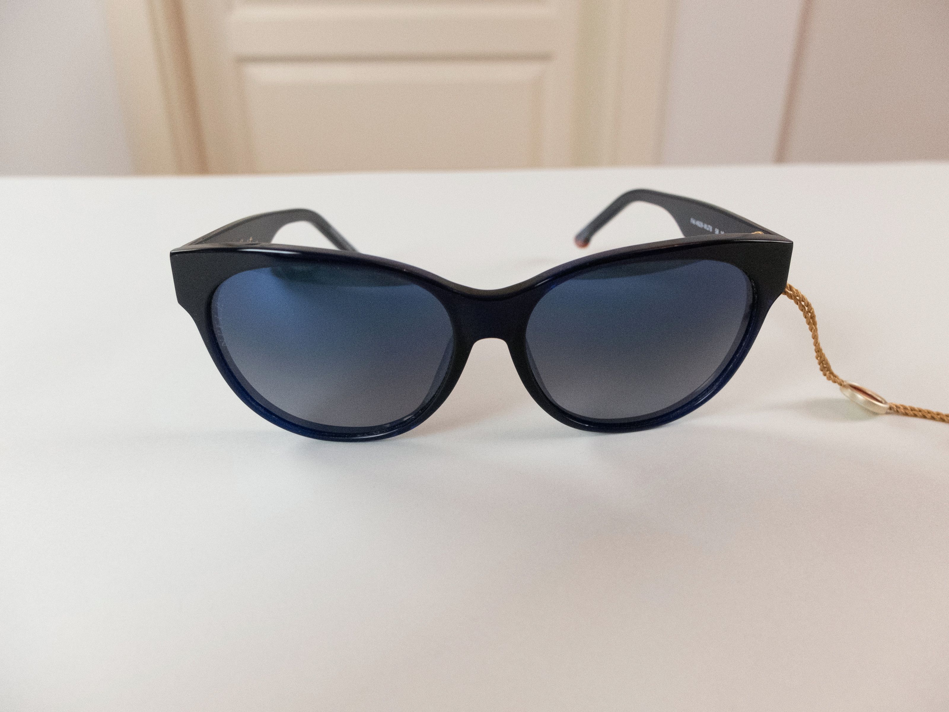 Loro Piana LORO PIANA Freetime navy blue acetate oval sunglasses Size ONE SIZE - 2 Thumbnail