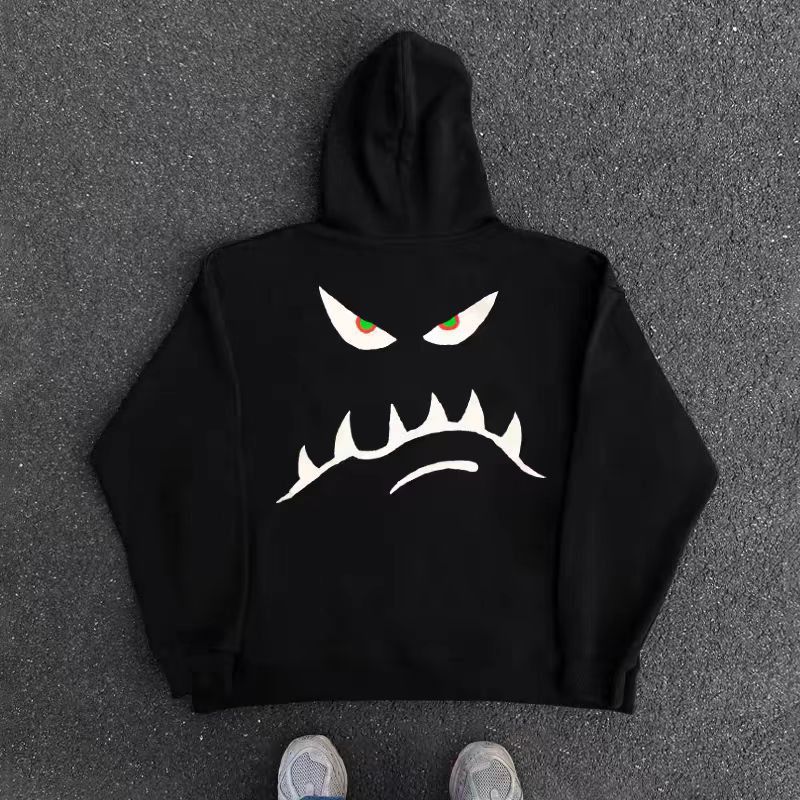 Japanese Brand Vintage Street Hip Hop Fun Design Hooded Sweatshirt Size US XL / EU 56 / 4 - 3 Thumbnail