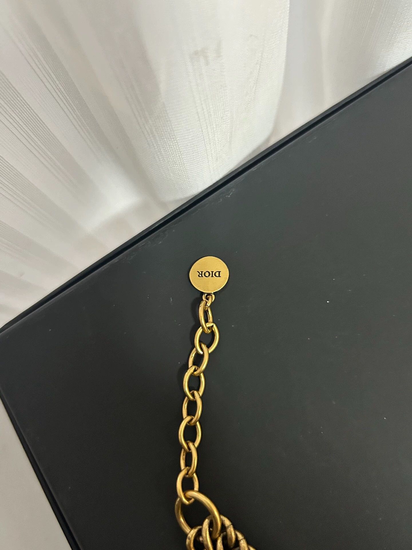 Dior Dior Montaigne CD Crystal Gold 2-Chain Bracelet Size ONE SIZE - 3 Thumbnail