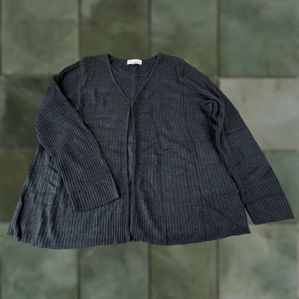 Vintage Carolyn Taylor Women's 2X Gray Pullover Sweater Long Sleeve Acrylic Knit Size XXL / US 16-18 / IT 52-54 - 1 Thumbnail