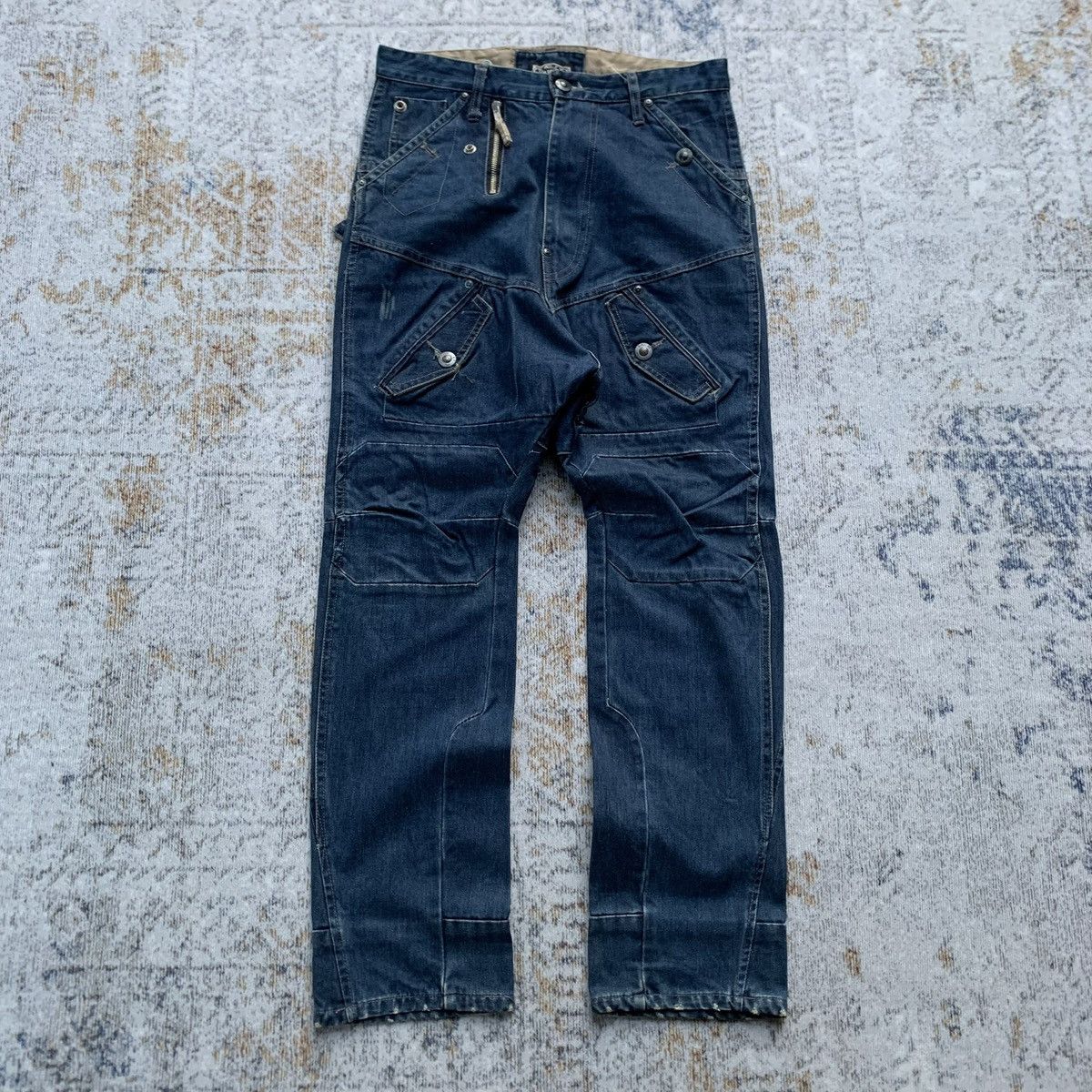 If Six Was Nine × Japanese Brand × Vintage Rare Vintage BRTH Breath Artisan Jeans Multi Zippers Size US 32 / EU 48 - 1 Thumbnail