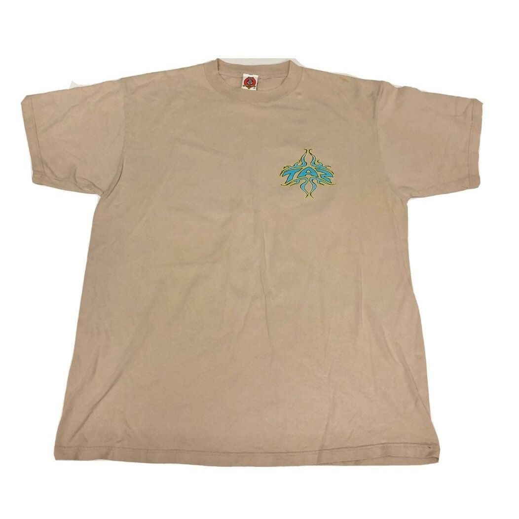 Warner Bros 1997 Looney Tunes Loons 1955 Chevy TAZ SURFER Shirt Size US XL / EU 56 / 4 - 3 Thumbnail