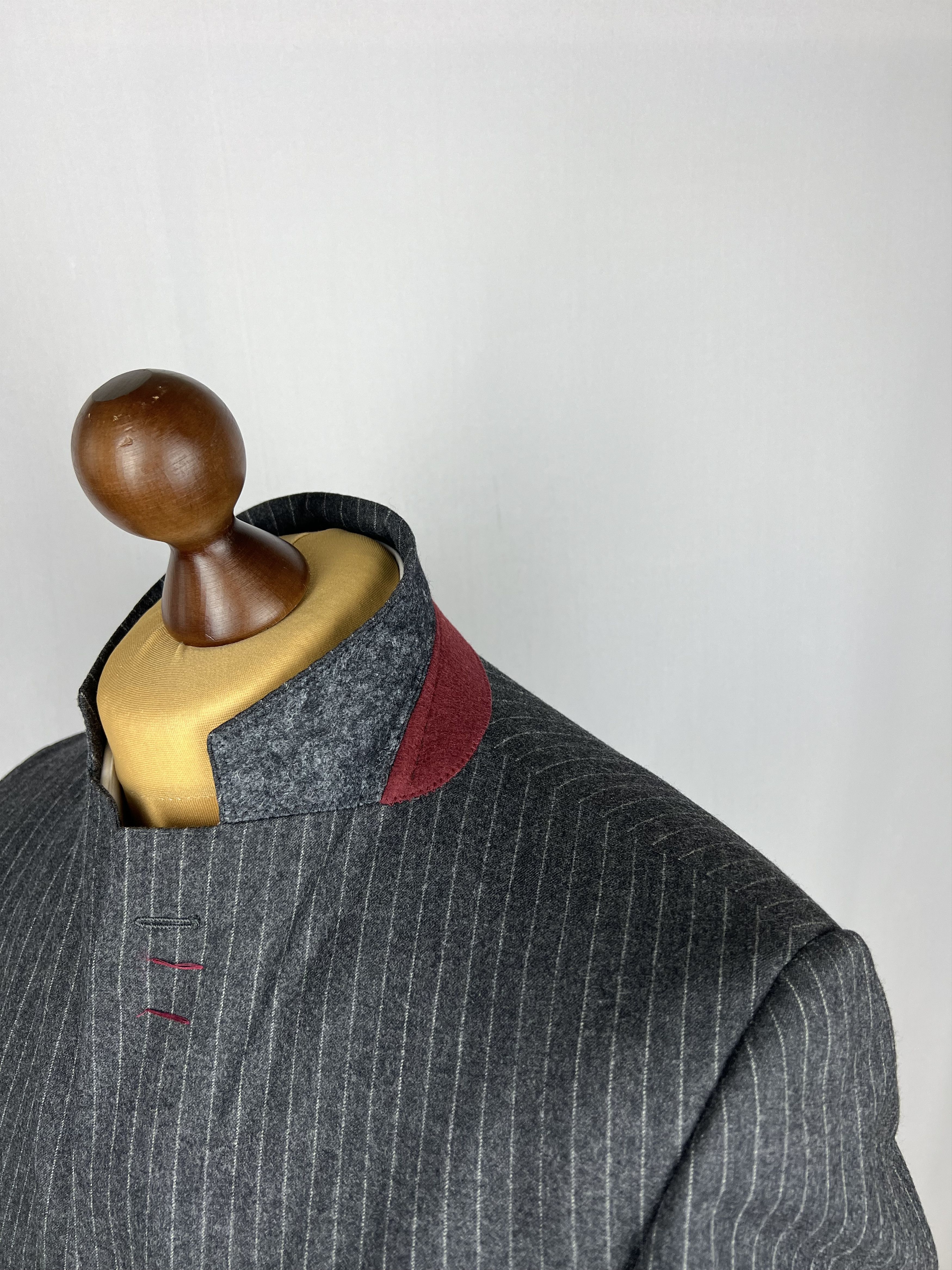 Hackett London Striped Soft 100% Wool "Chelsea" Sport Coat Size 40L - 5 Thumbnail