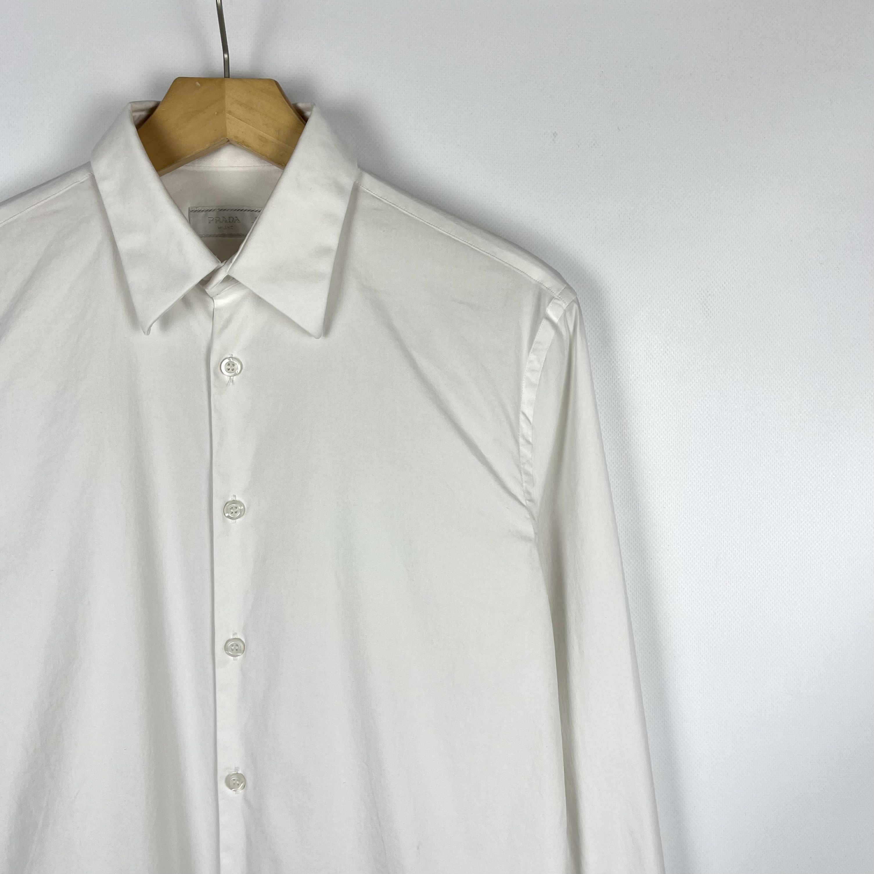 Prada Prada Long Sleeve Button Up Formal Shirt Size US M / EU 48-50 / 2 - 2 Thumbnail