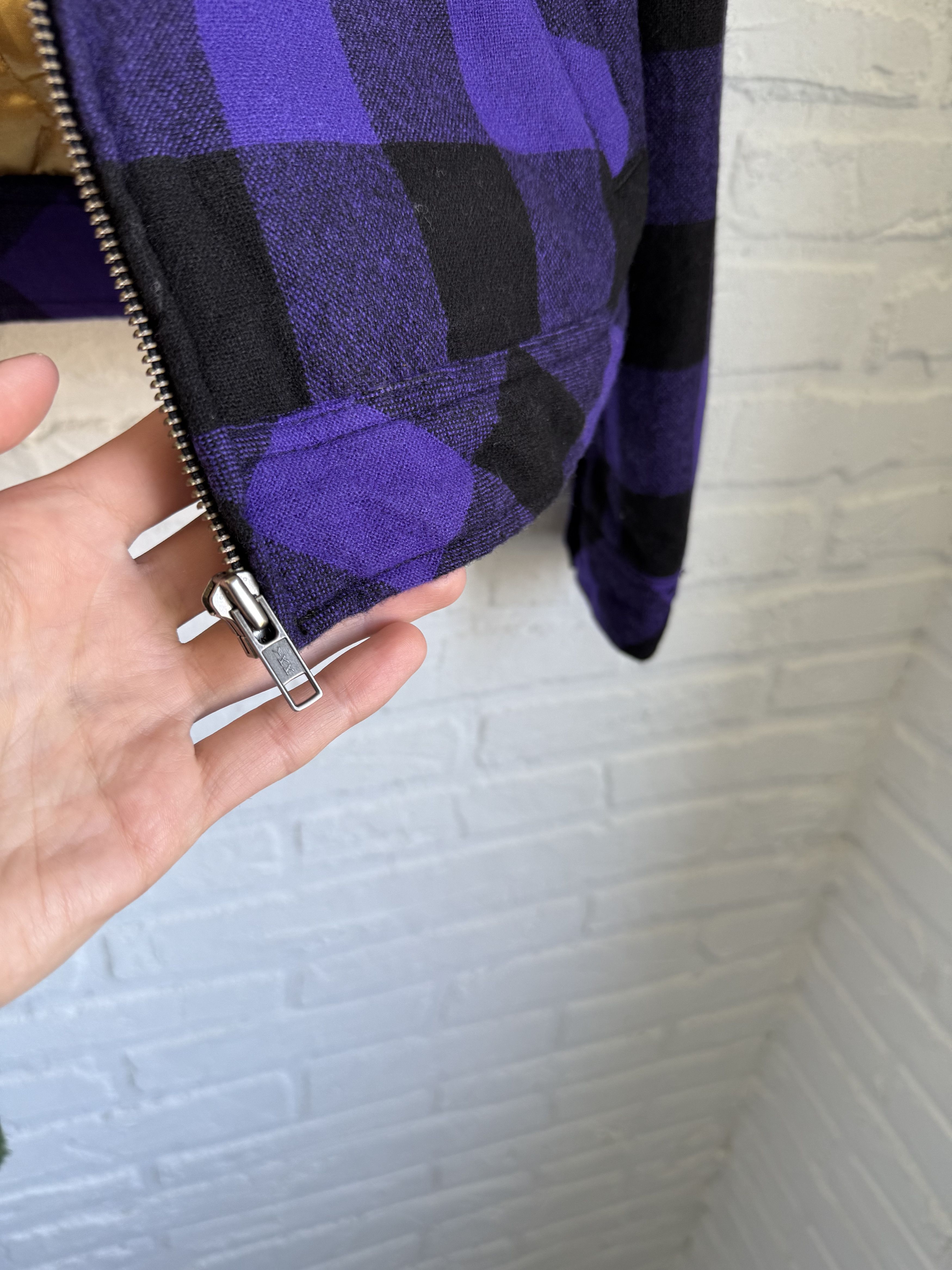 Carhartt Vintage Carhartt Purple Buffalo Plaid Quilted Wool Jacket Size US S / EU 44-46 / 1 - 5 Thumbnail