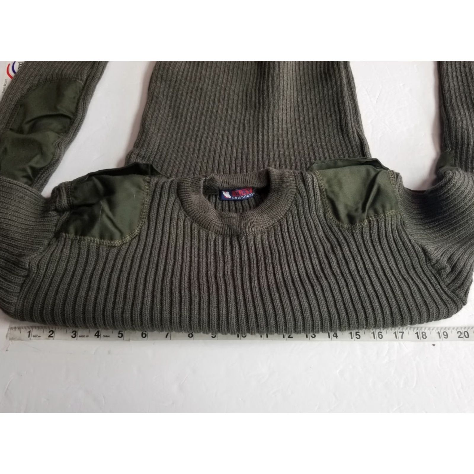 Olive Jury Sweater Men Size M Olive Green Wool Knit Crew Neck Pullover Military Army Marine Casual Regular Standards See Measurements Size US M / EU 48-50 / 2 - 3 Thumbnail