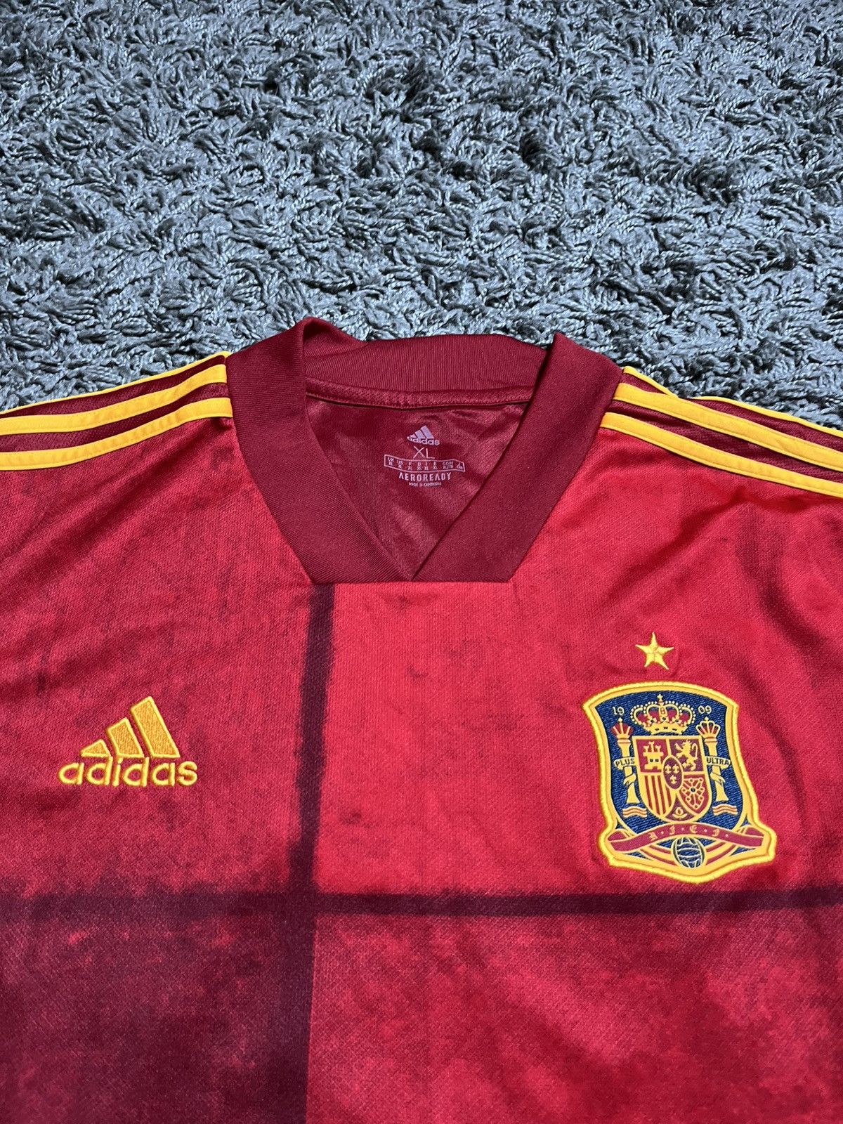 Adidas ADIDAS SPAIN 2019/2020 HOME FOOTBALL TRIKOT JERSEY Size US XL / EU 56 / 4 - 2 Thumbnail
