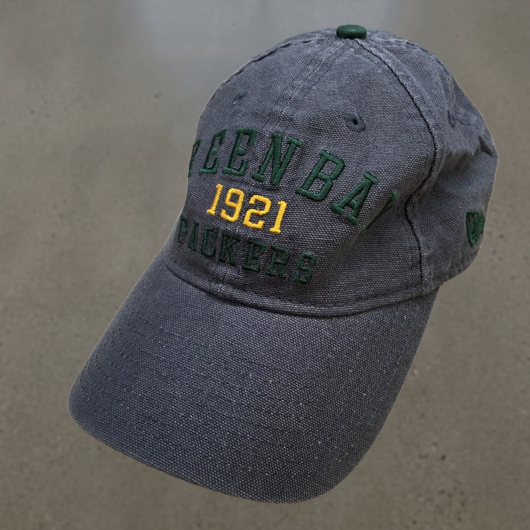 New Era New Era NFL Greenbay Packers Baseball Hat Mens Gray One Size Embroidered Logo Size ONE SIZE - 1 Thumbnail