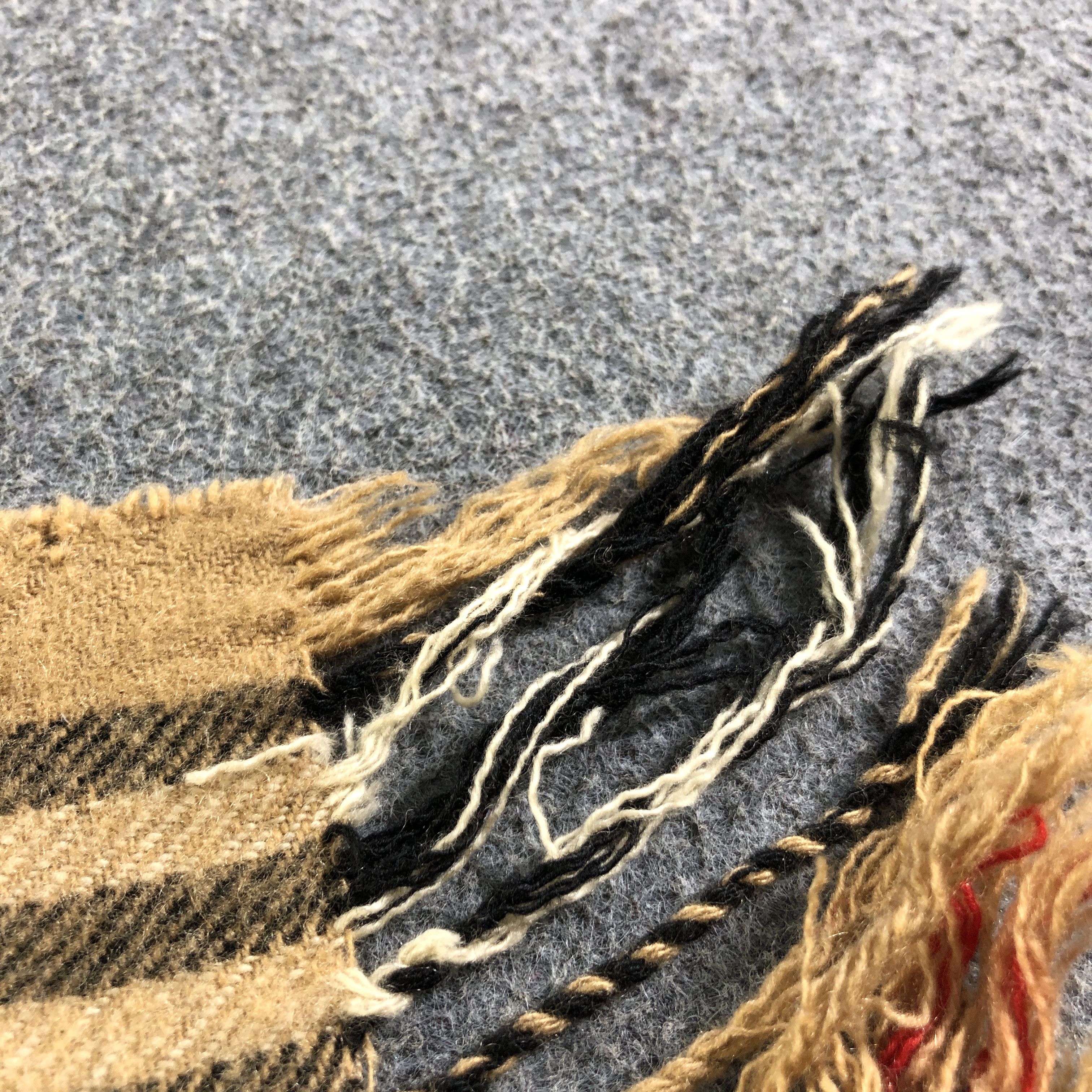 Burberry Burberrys Nova Check Tan Wool Scarf Muffler V2696 Size ONE SIZE - 23 Thumbnail