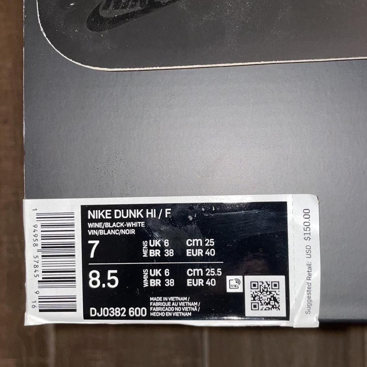 Fragment Design × Nike Nike x Fragment Dunk High shoe Size US 7 / EU 40 - 7 Thumbnail