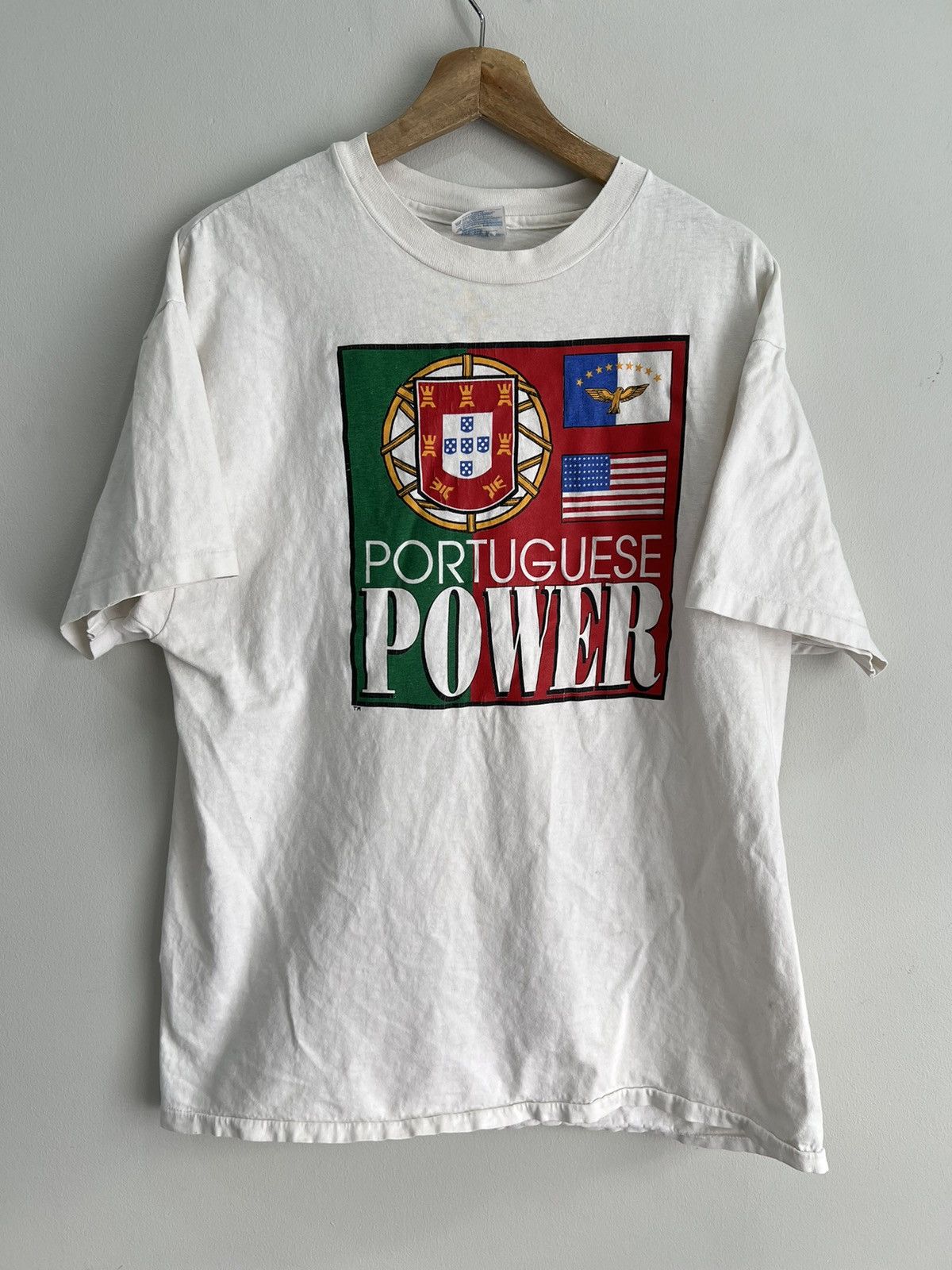 Vintage Vintage Portuguese Power Tee Shirt Proud flag soccer kit Size US XL / EU 56 / 4 - 1 Thumbnail