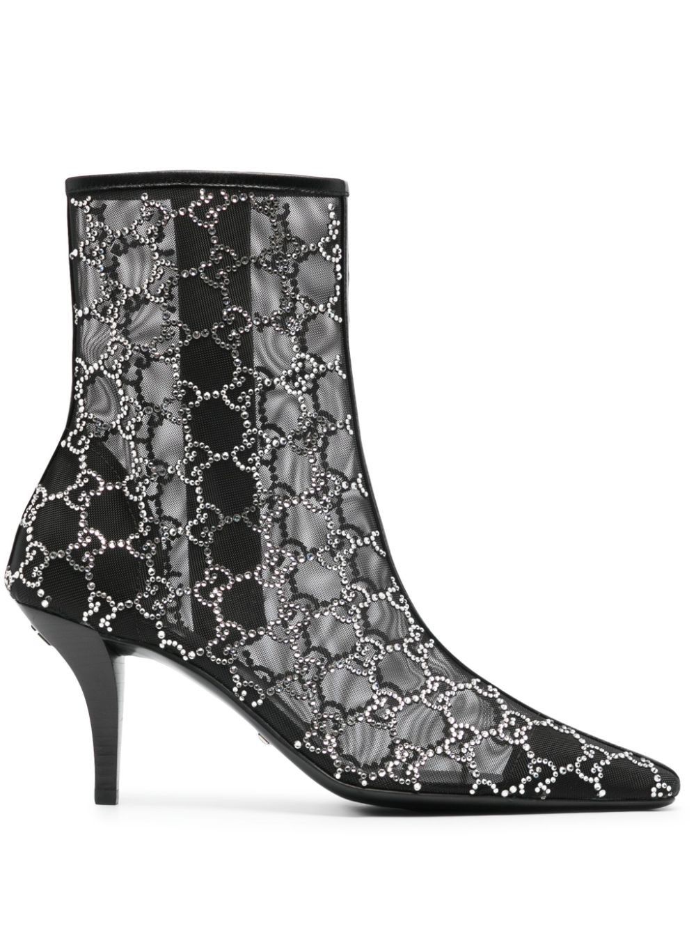 Gucci $3.8k VALUE 85mm GG-motif crystals ankle boots Size US 6 / IT 36 - 1 Preview
